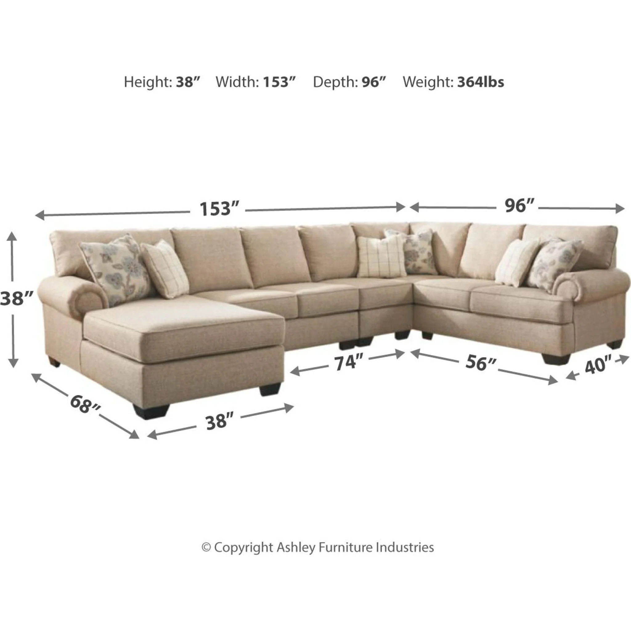 Baceno-Exclusive 4 Piece Sectional - Image 5