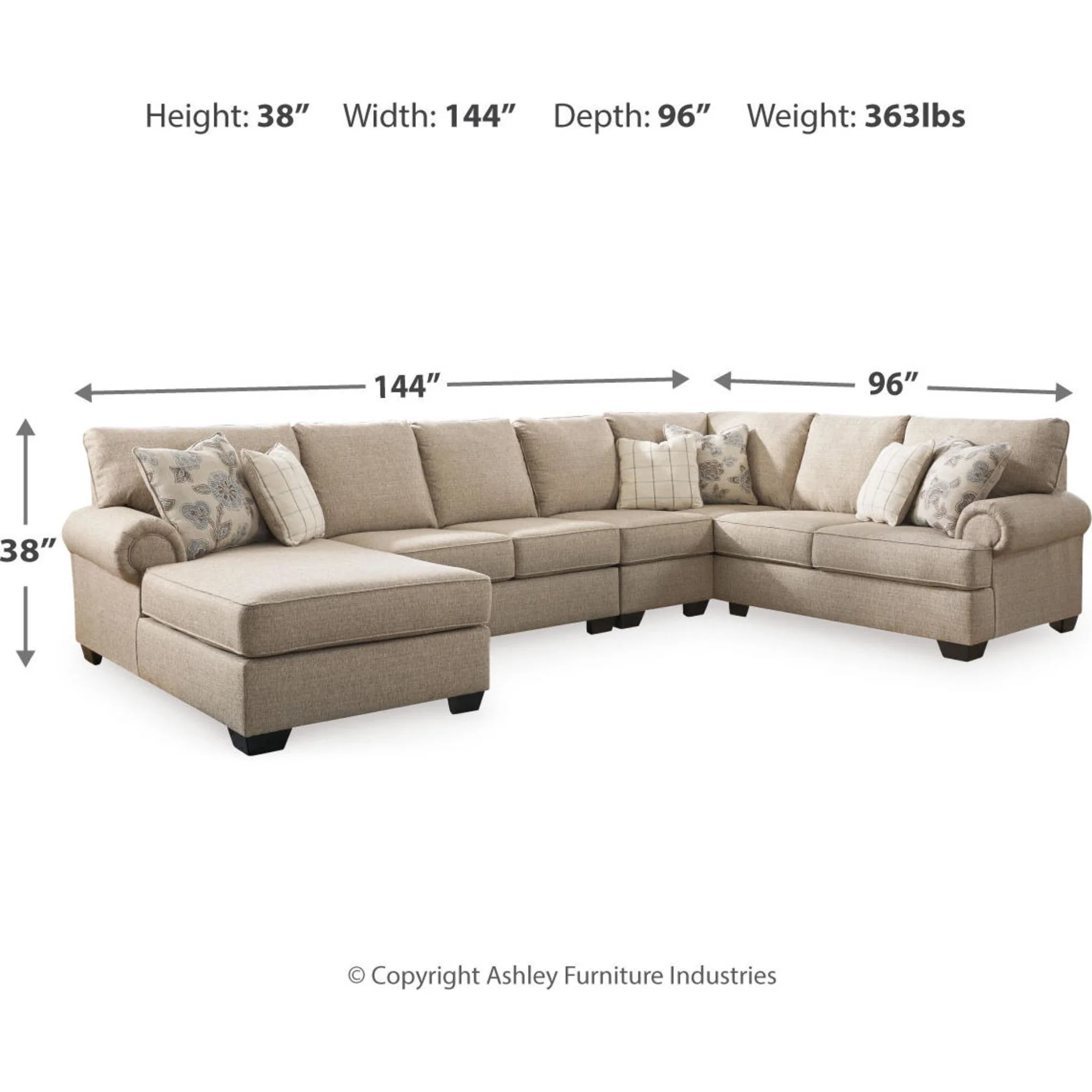 Baceno-Exclusive 4 Piece Sectional - Image 7