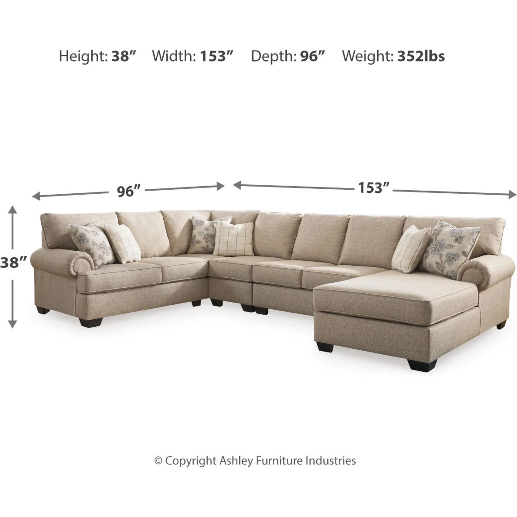 Baceno-Exclusive 4 Piece Sectional - Image 12