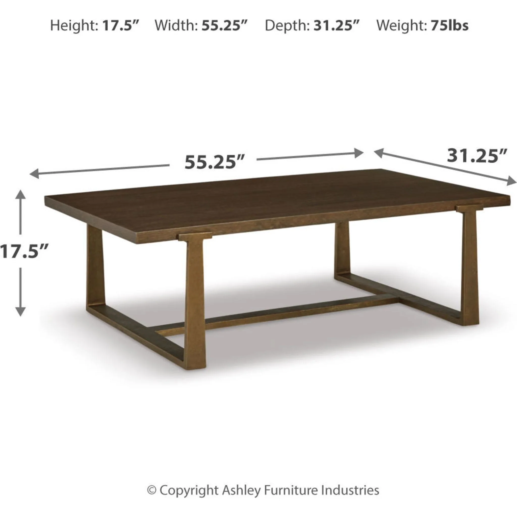 Balintmore Rectangle Coffee Table - Image 4