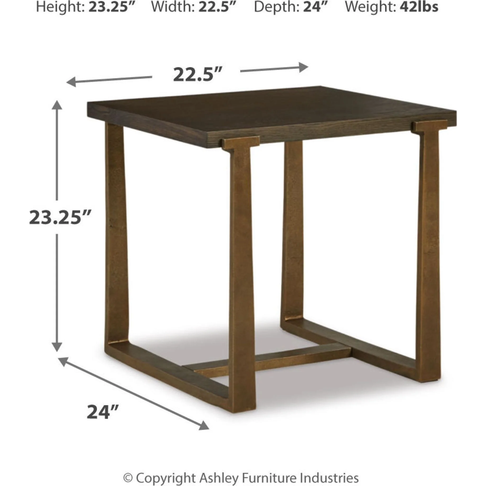Balintmore Rectangle End Table - Image 4