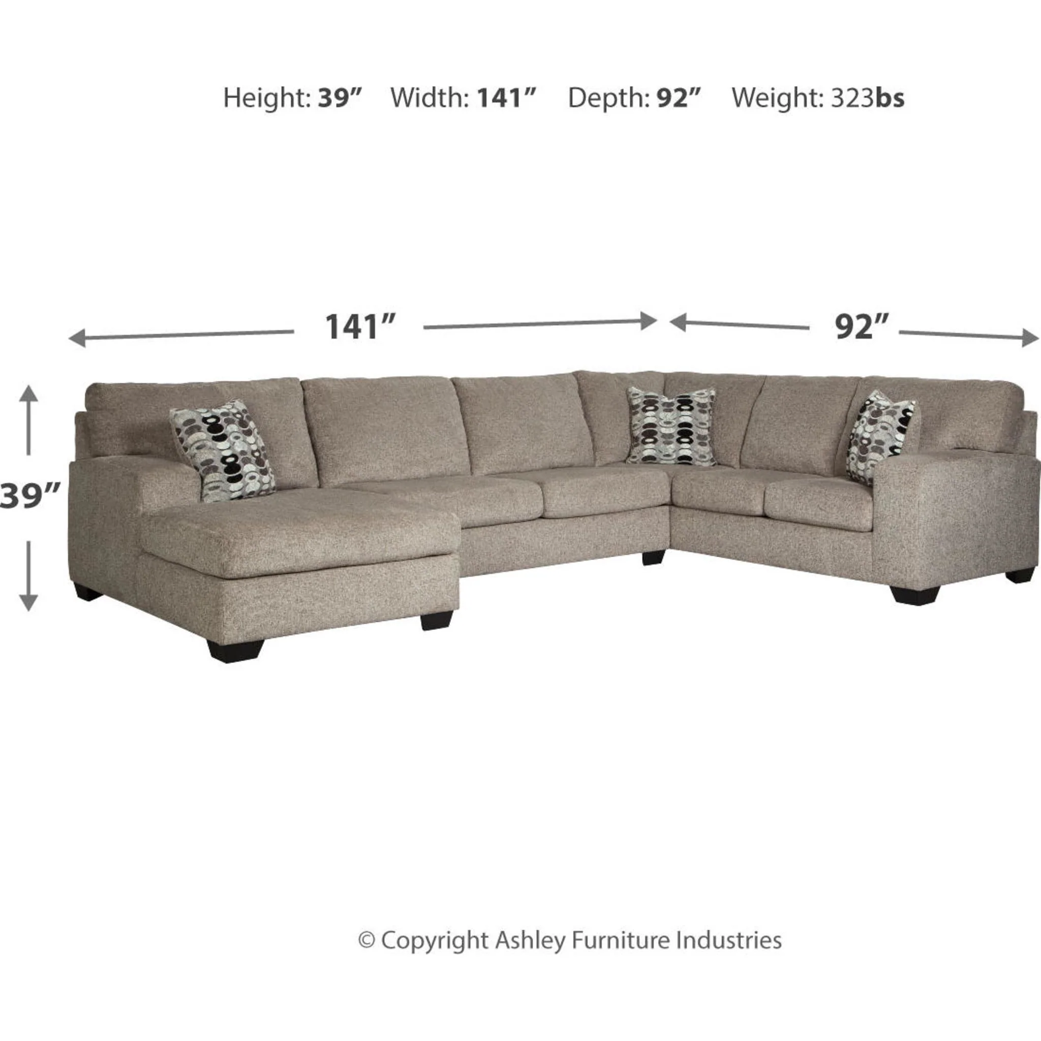 Ballinasloe 3 Piece Sectional - Image 8