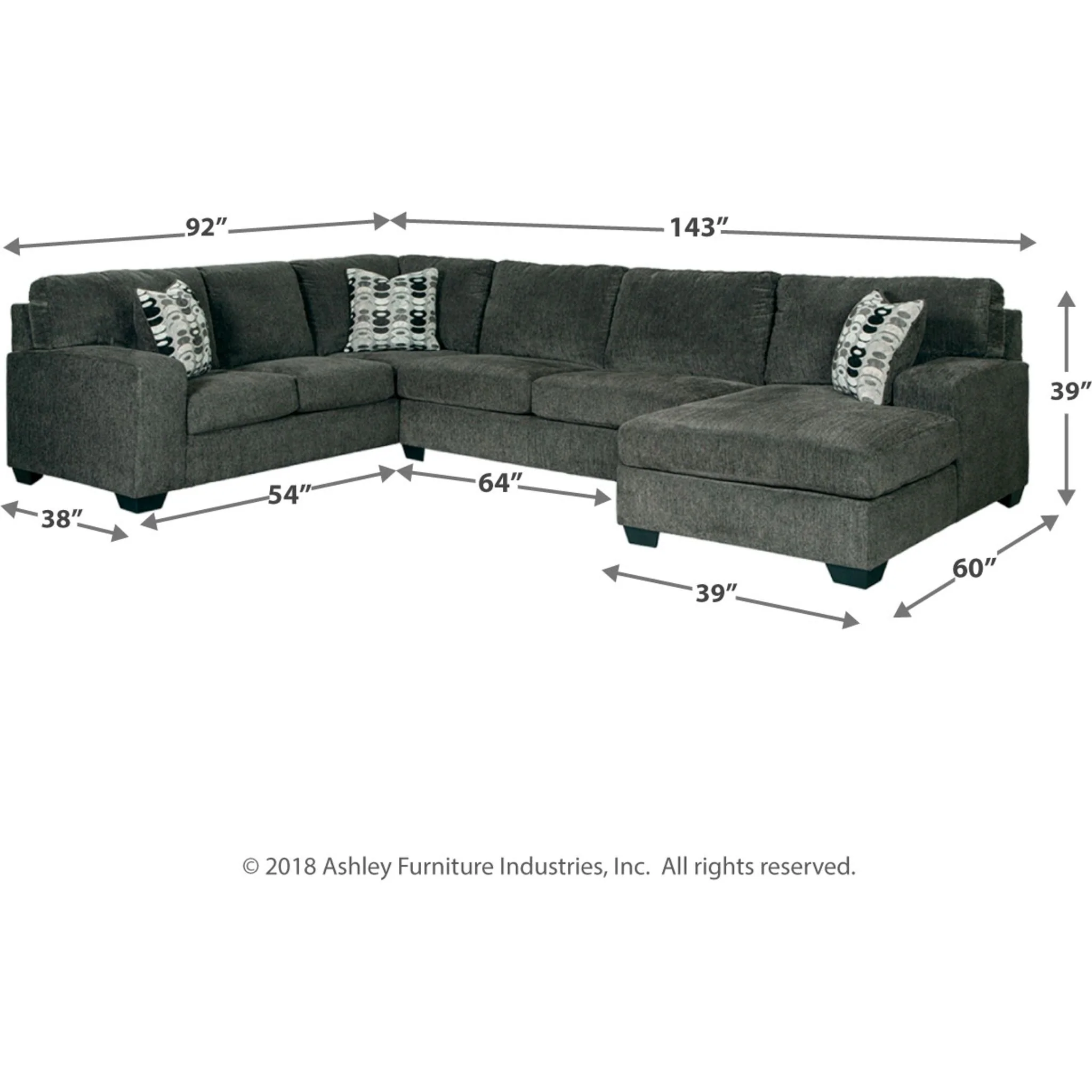 Ballinasloe 3 Piece Sectional - Image 4