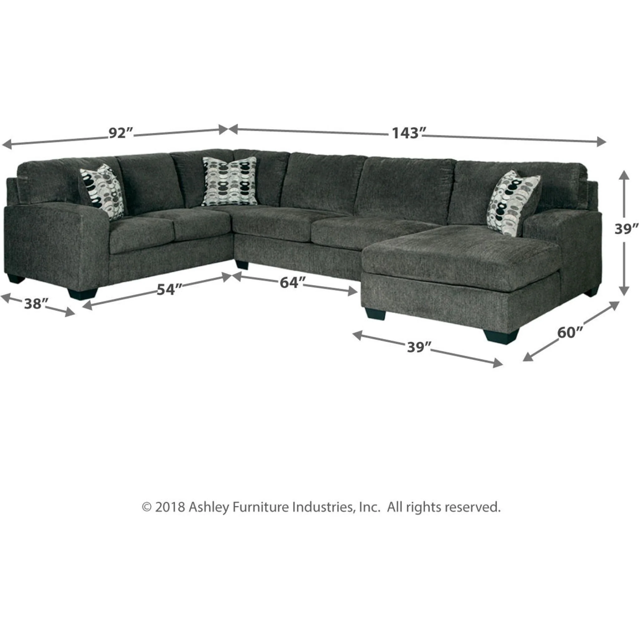 Ballinasloe 3 Piece Sectional - Image 7