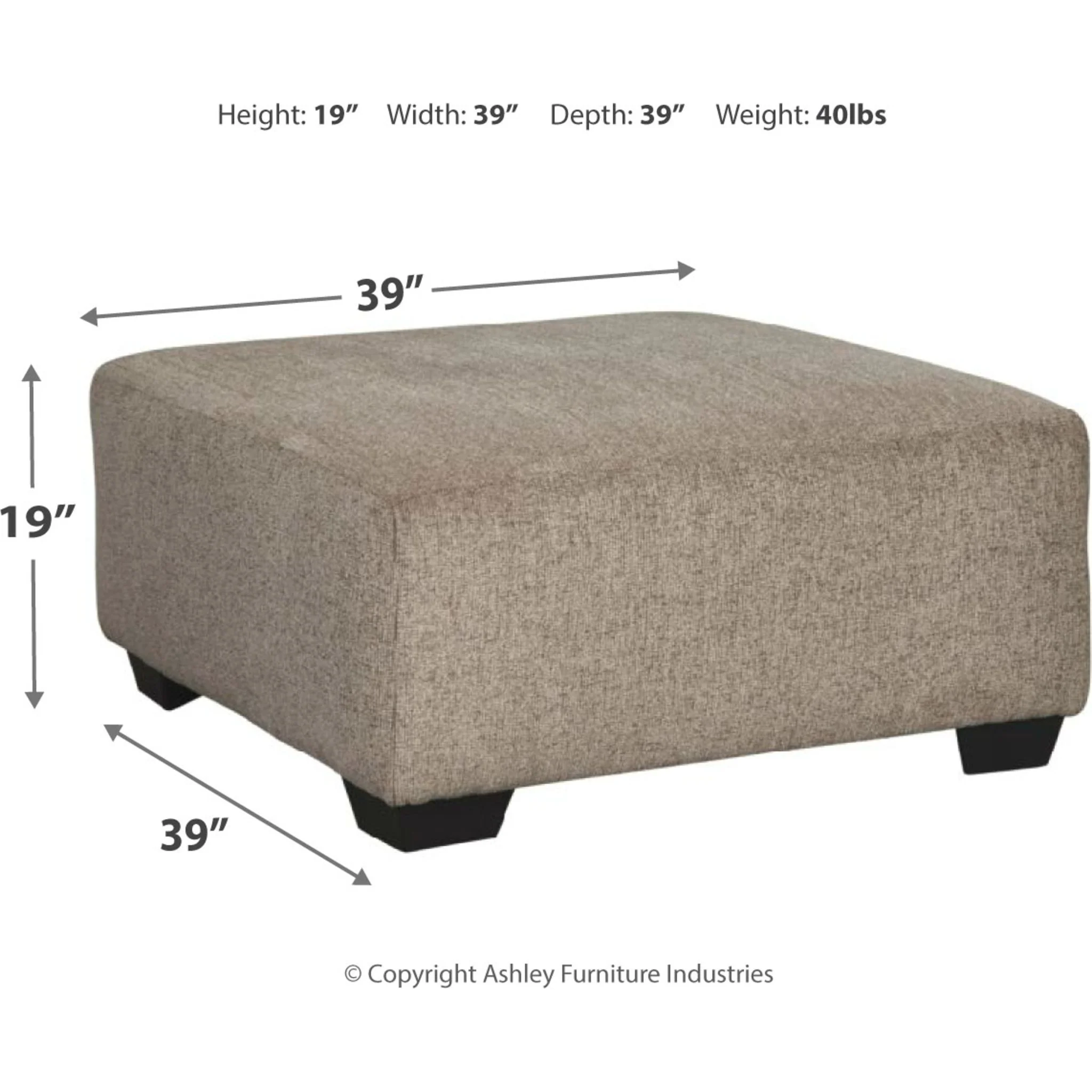 Ballinasloe Oversized Accent Ottoman - Image 4