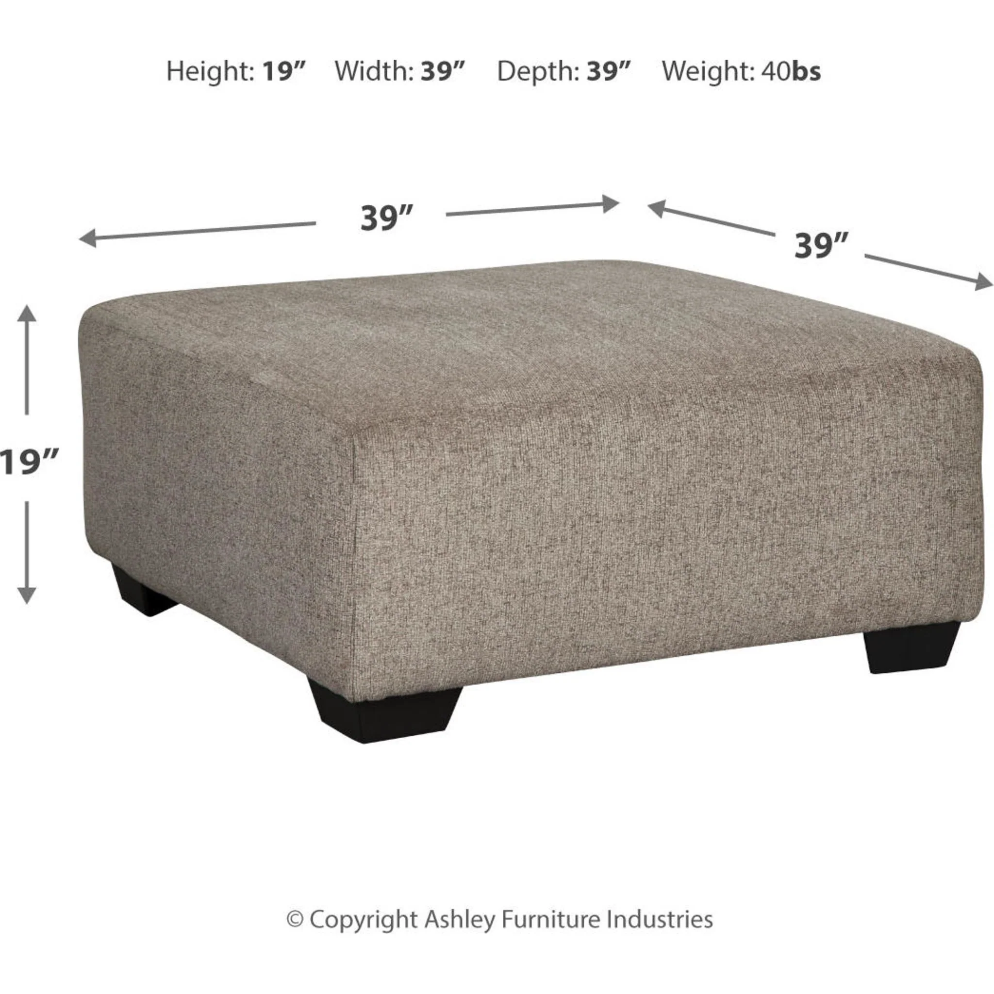 Ballinasloe Oversized Accent Ottoman - Image 9