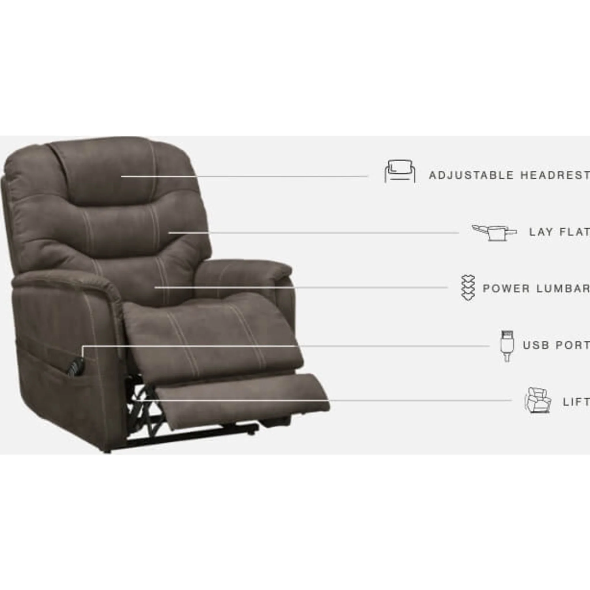 Ballister Power Lift Recliner - Image 11