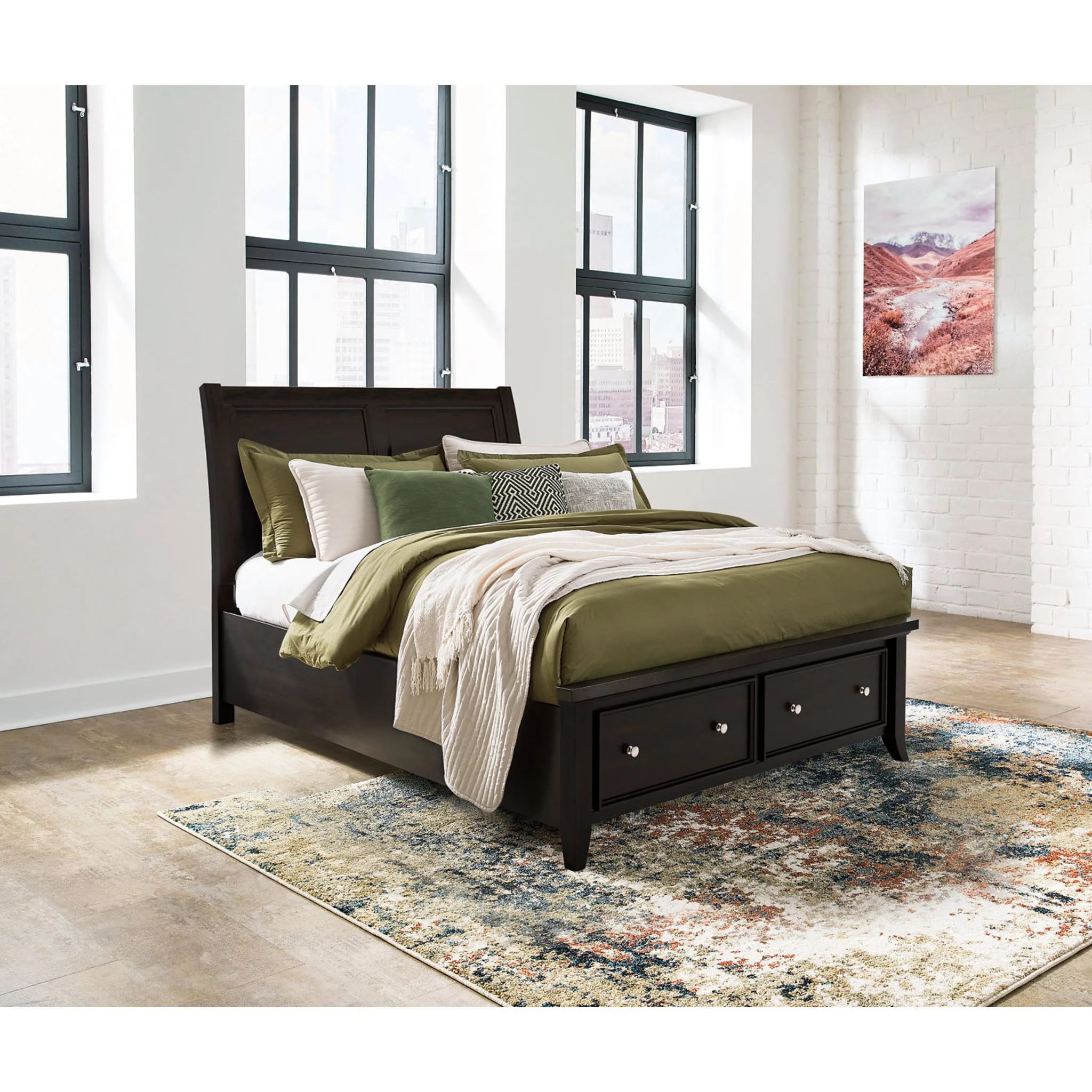 Bambori-Exclusive 5 Piece Sleigh Bedroom - Image 17