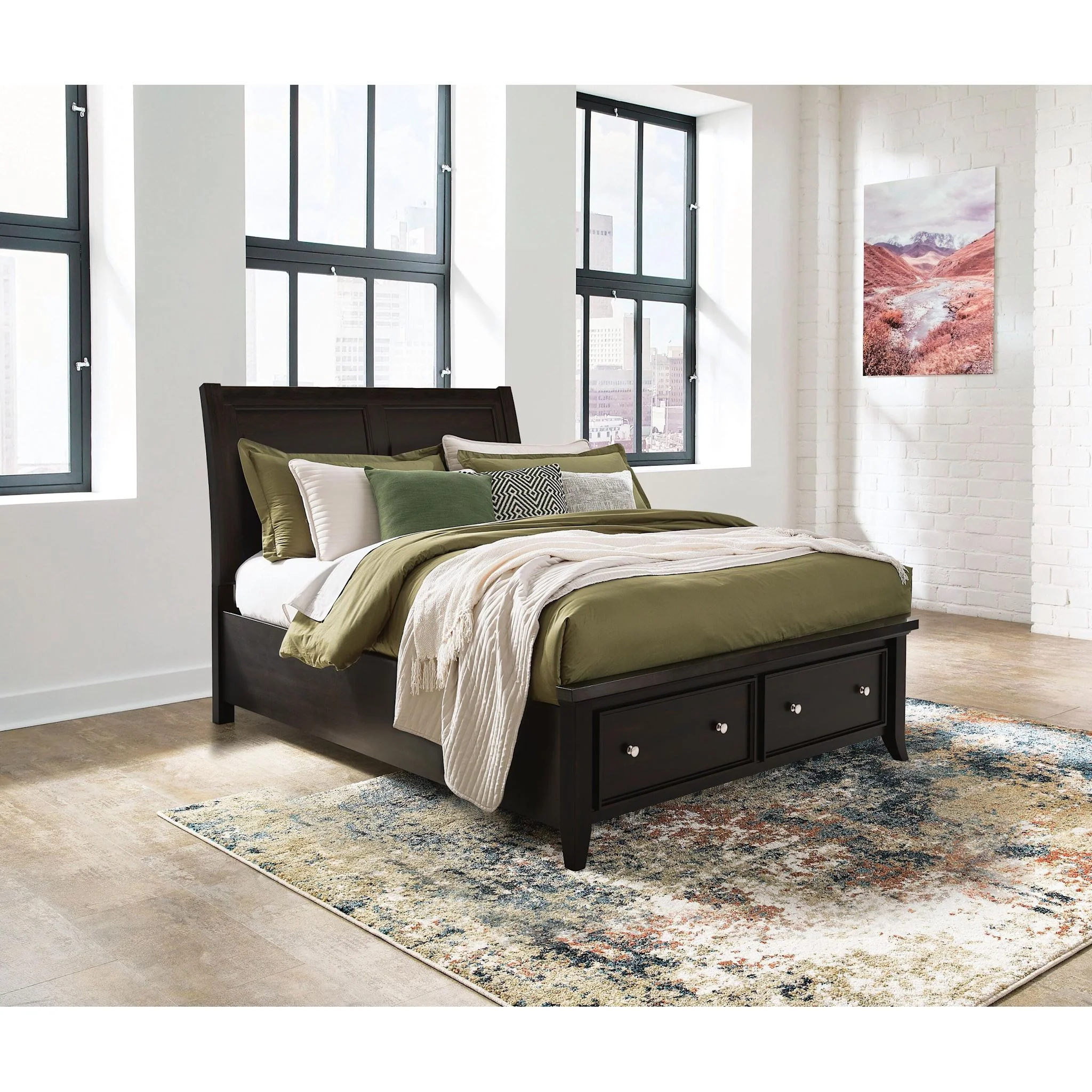 Bambori-Exclusive 5 Piece Sleigh Bedroom - Image 31