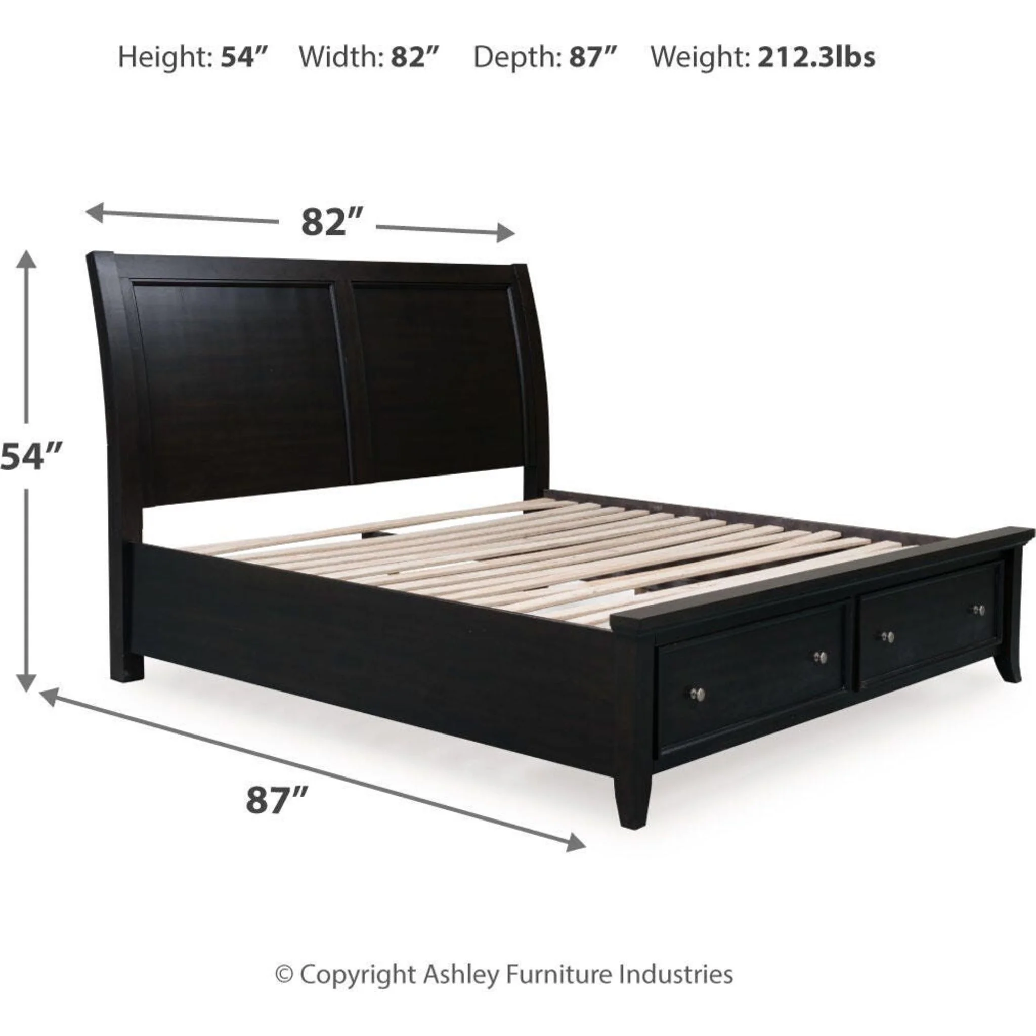 Bambori-Exclusive 5 Piece Sleigh Bedroom - Image 58