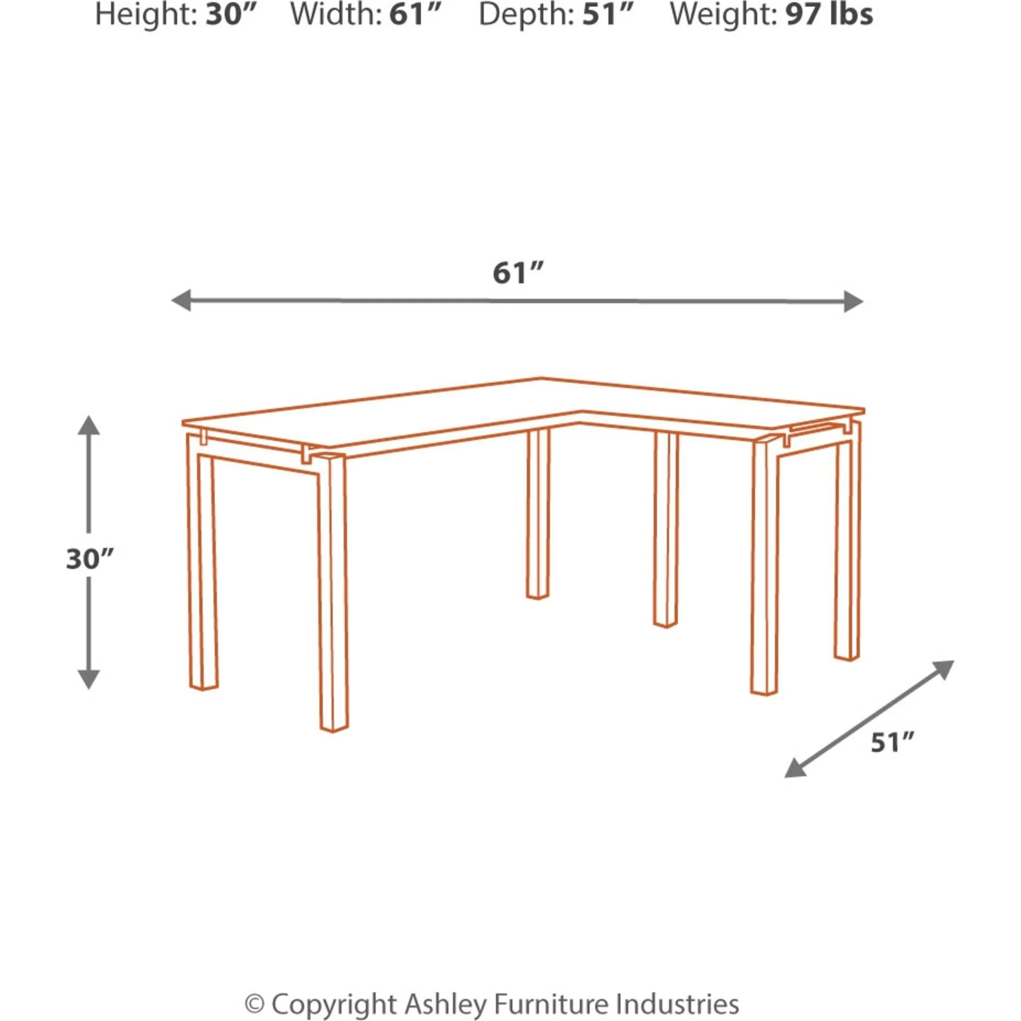 Baraga L-Desk - Image 8