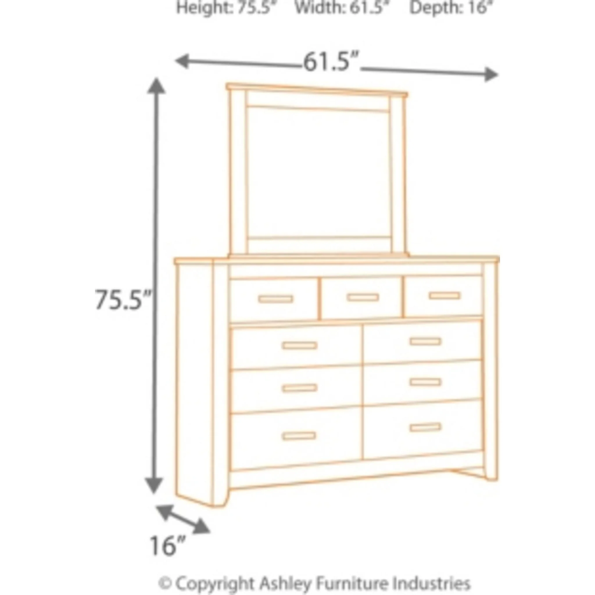 Brinxton 5 Piece Full Panel Bedroom - Image 4
