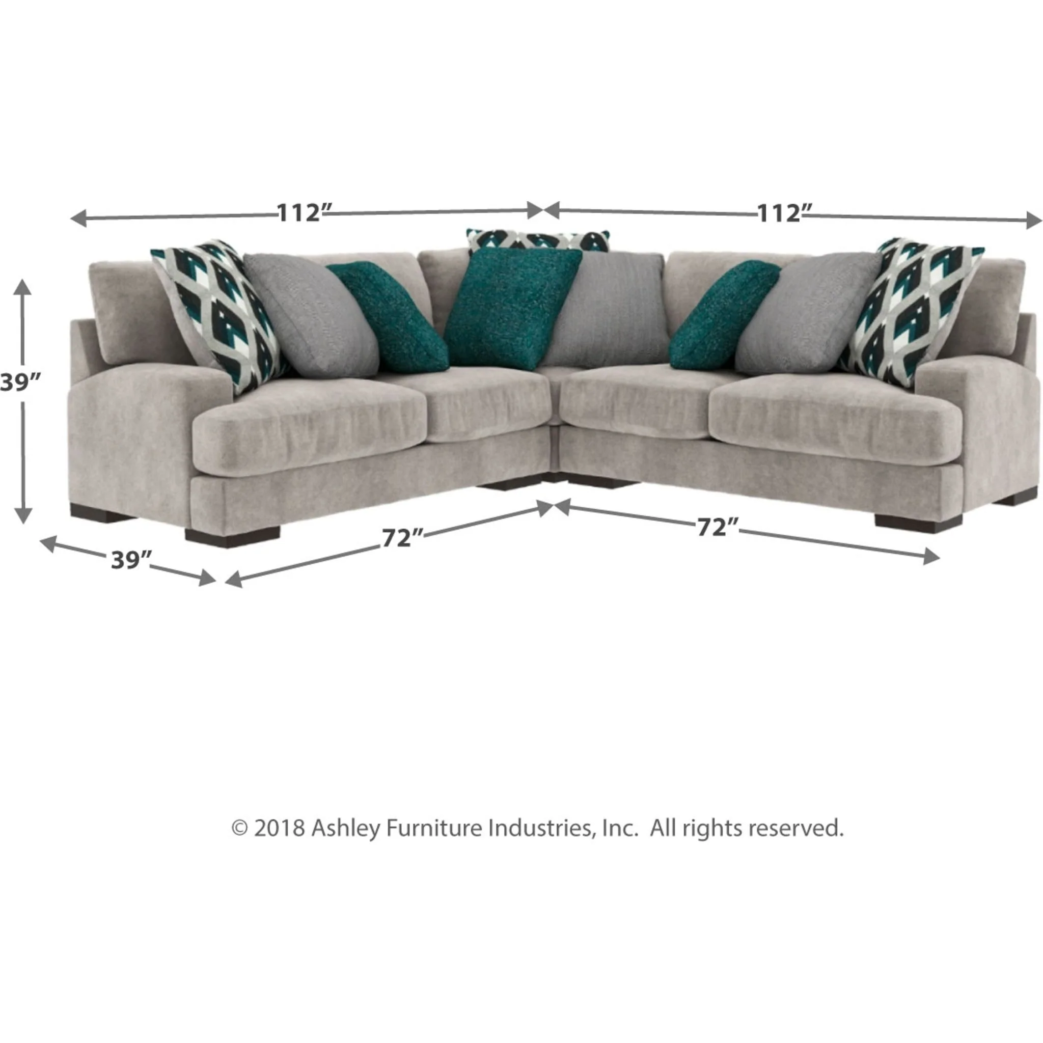 Bardarson-Exclusive 3 Piece Sectional - Image 2