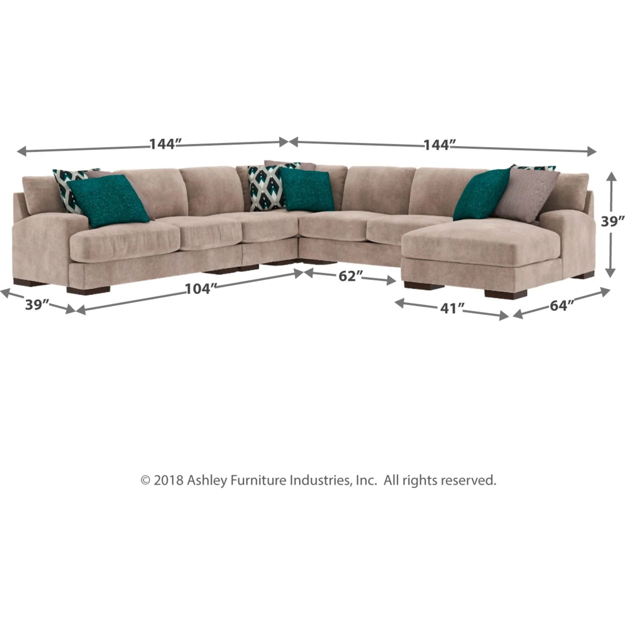 Bardarson-Exclusive 5 Piece Sectional - Image 4