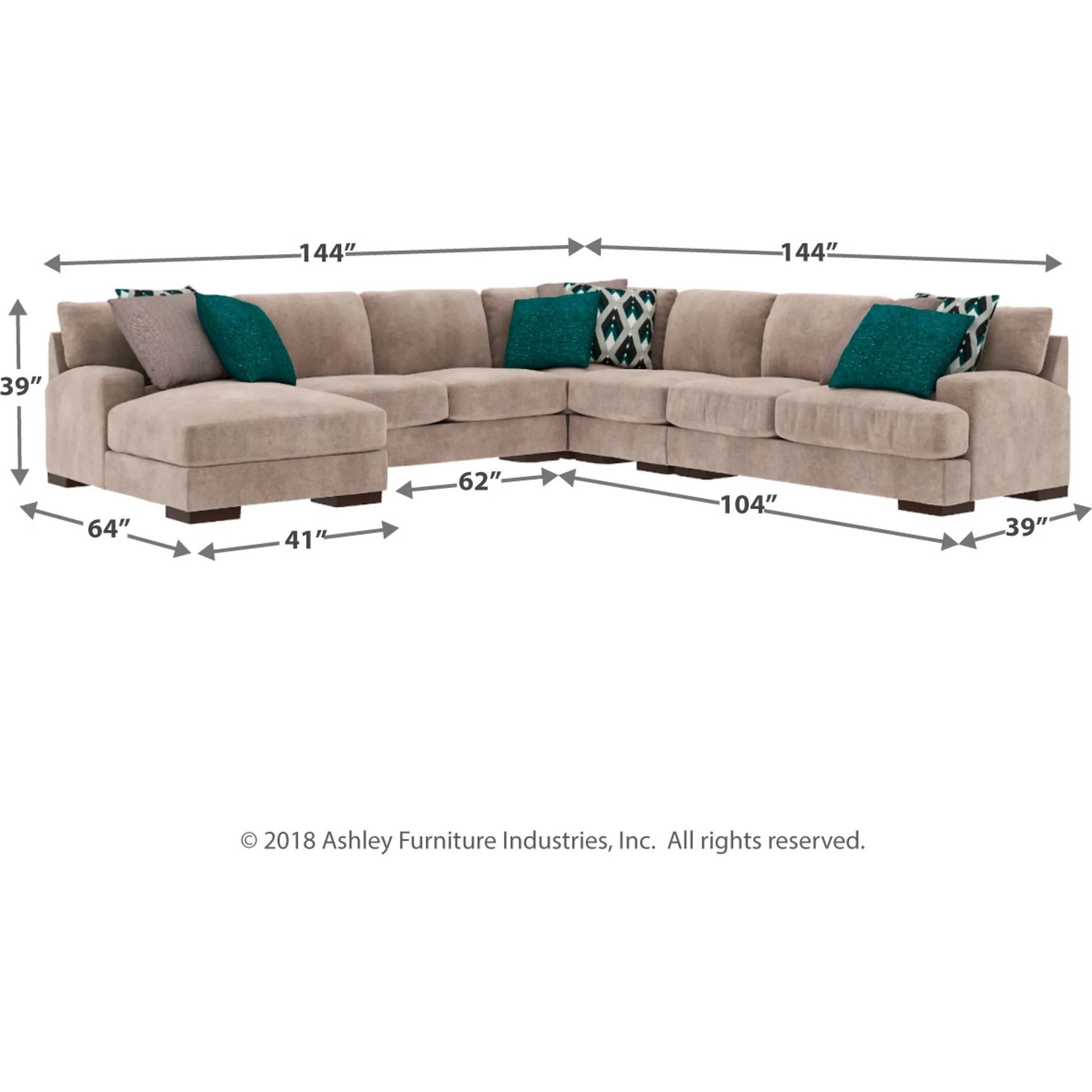 Bardarson-Exclusive 5 Piece Sectional - Image 2