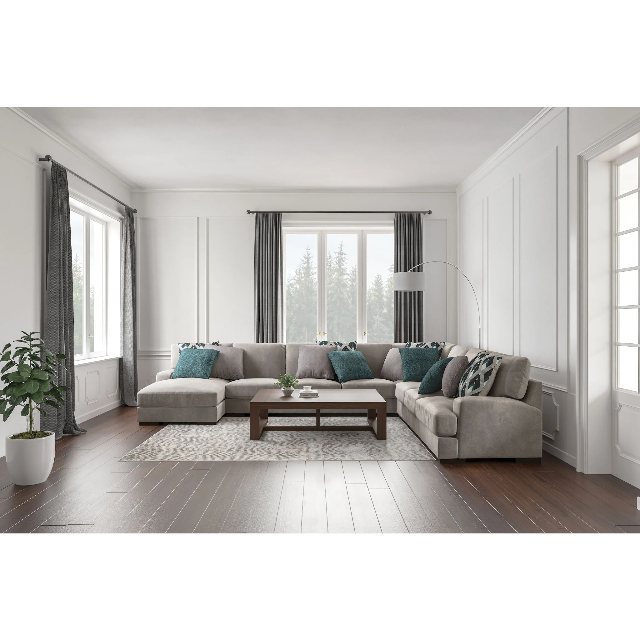 Bardarson-Exclusive 5 Piece Sectional - Image 2