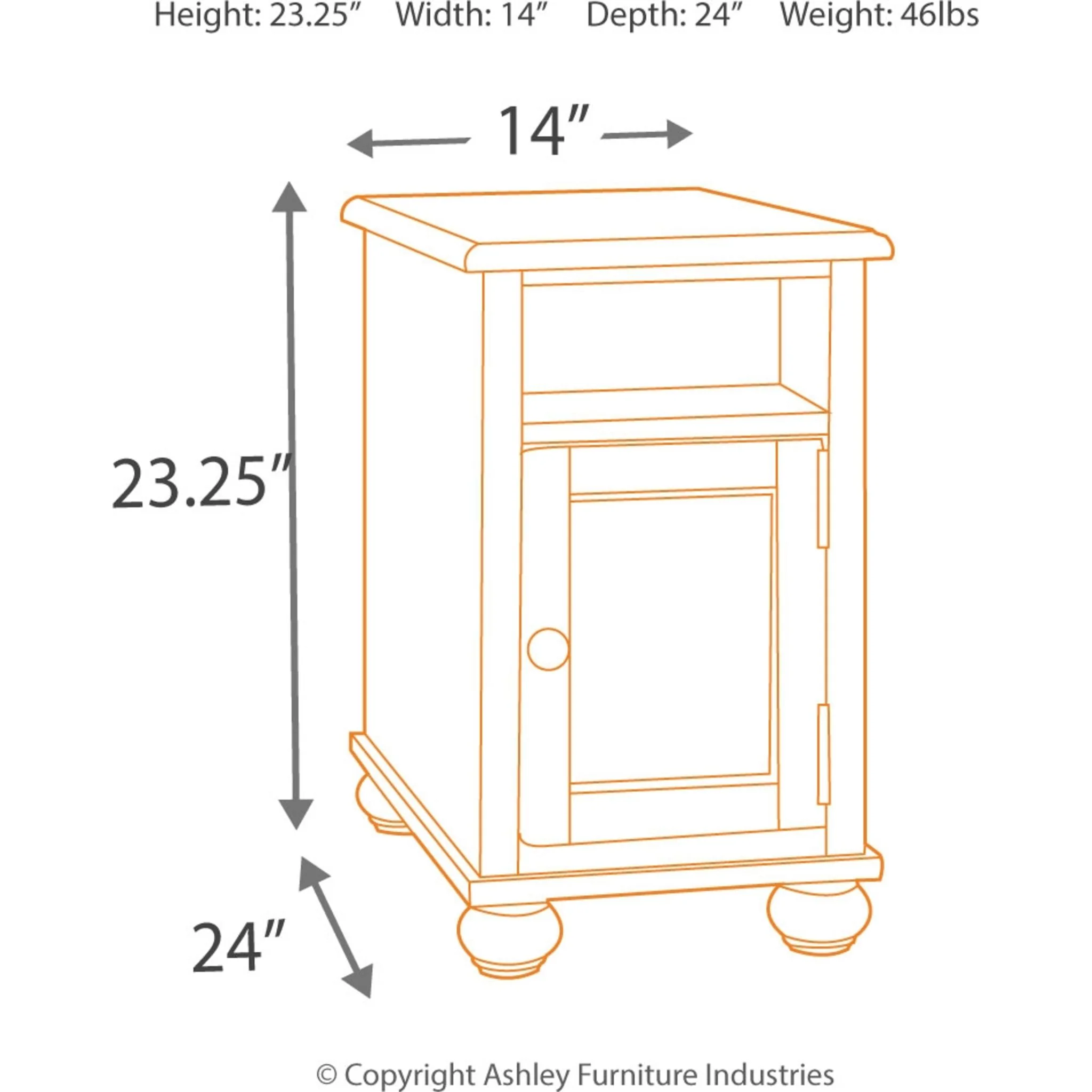 Barilanni Chairside End Table - Image 5