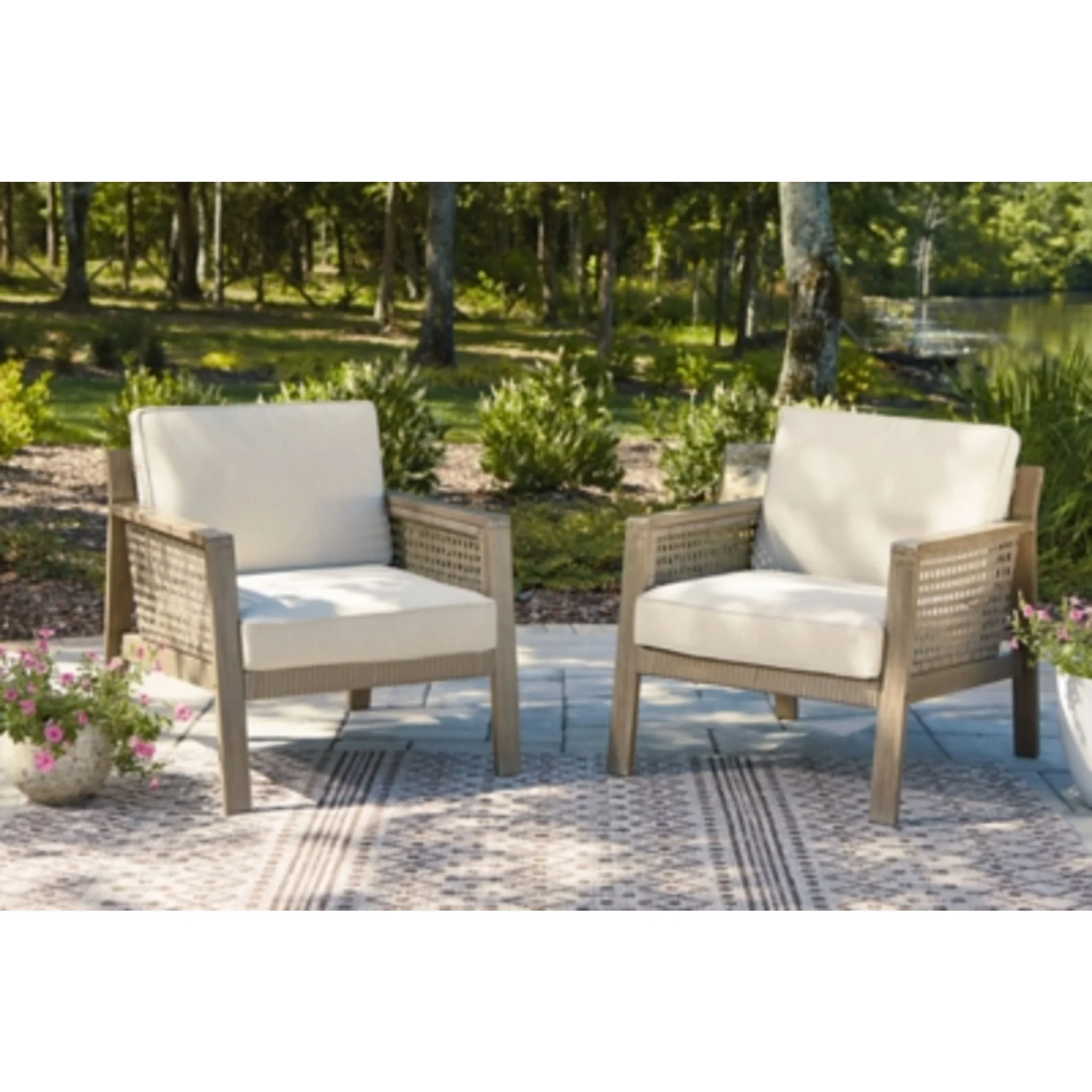 Outdoor Barn Cove Lounge Chair with Cushion - Image 2
