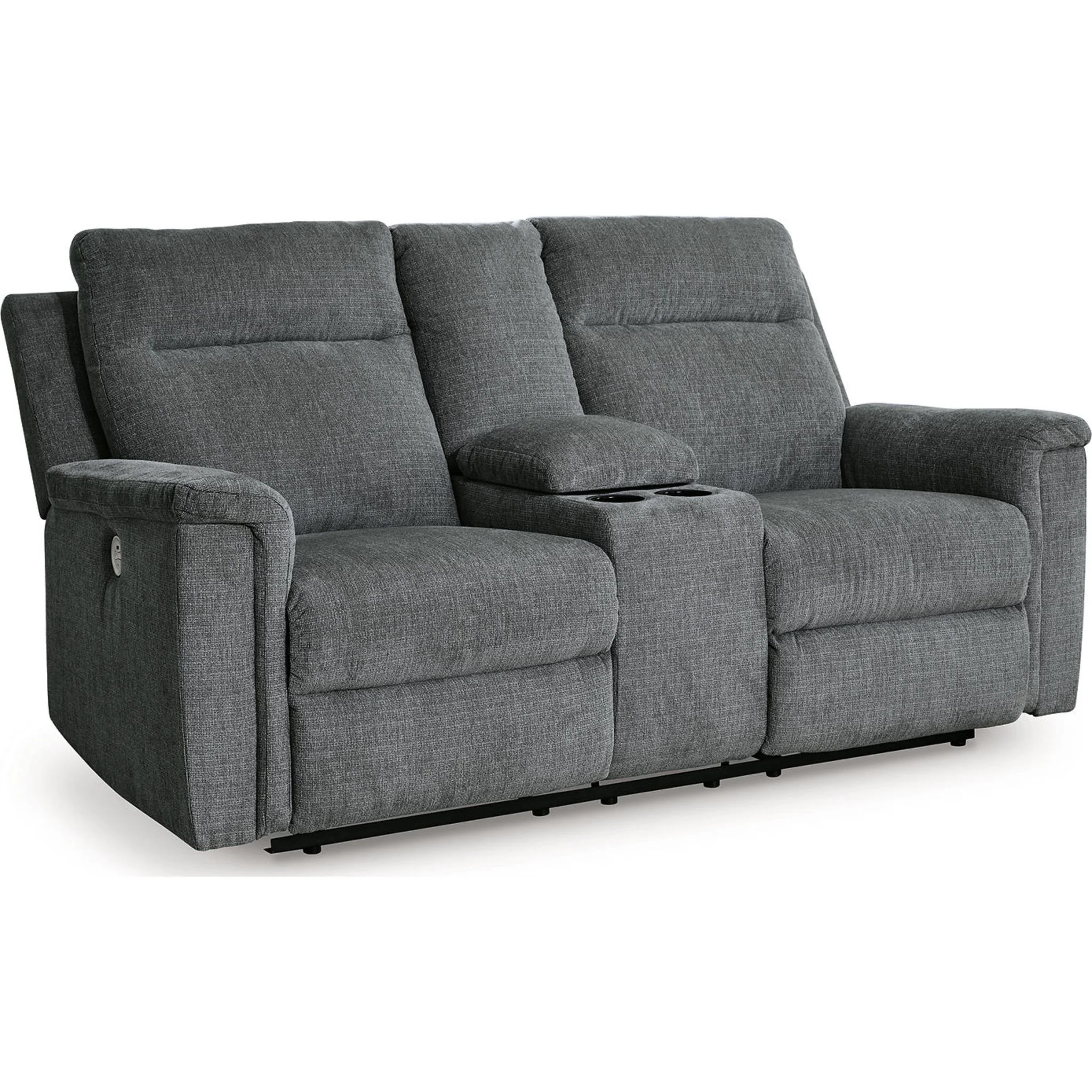 Barnsana Reclining Power Loveseat with Console - Image 12
