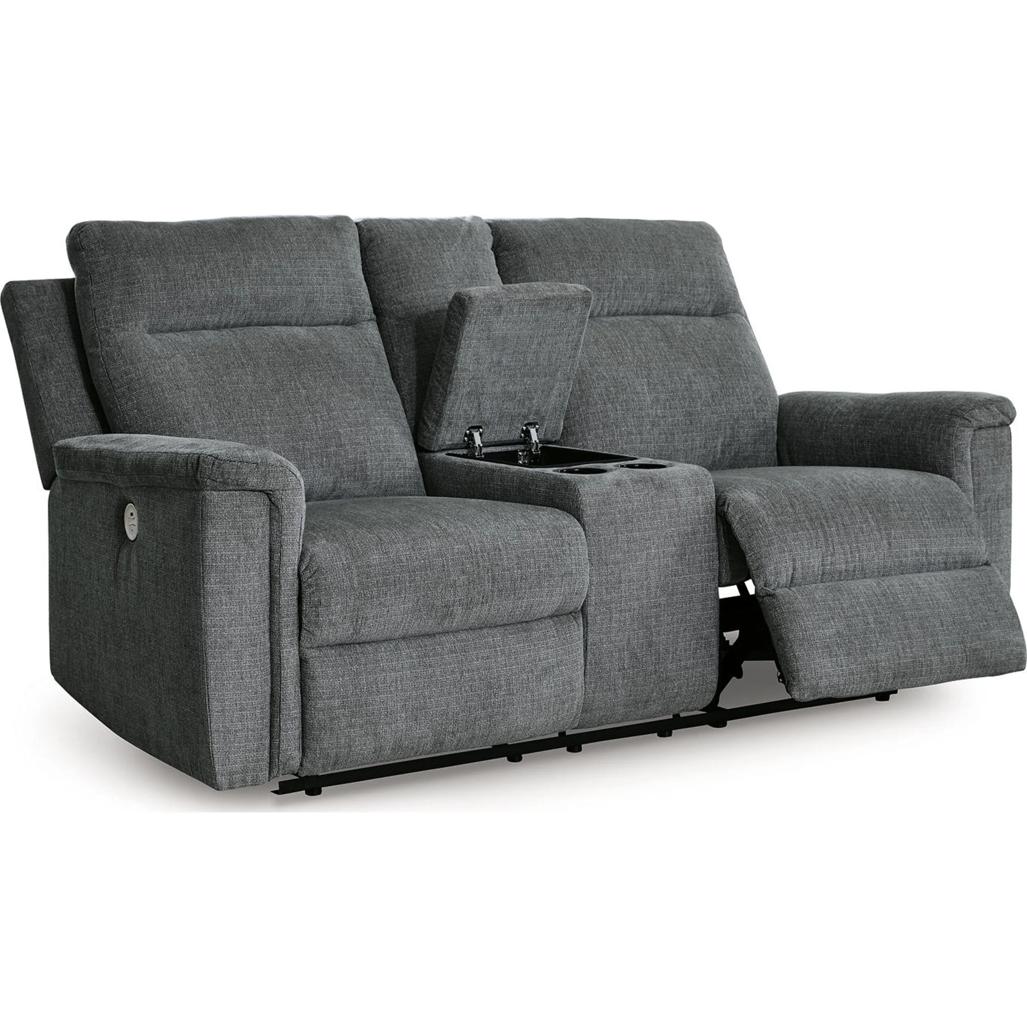 Barnsana Reclining Power Loveseat with Console - Image 13