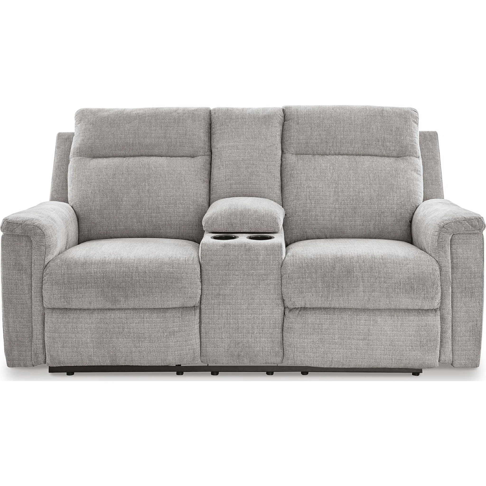 Barnsana Reclining Power Loveseat with Console - Image 18