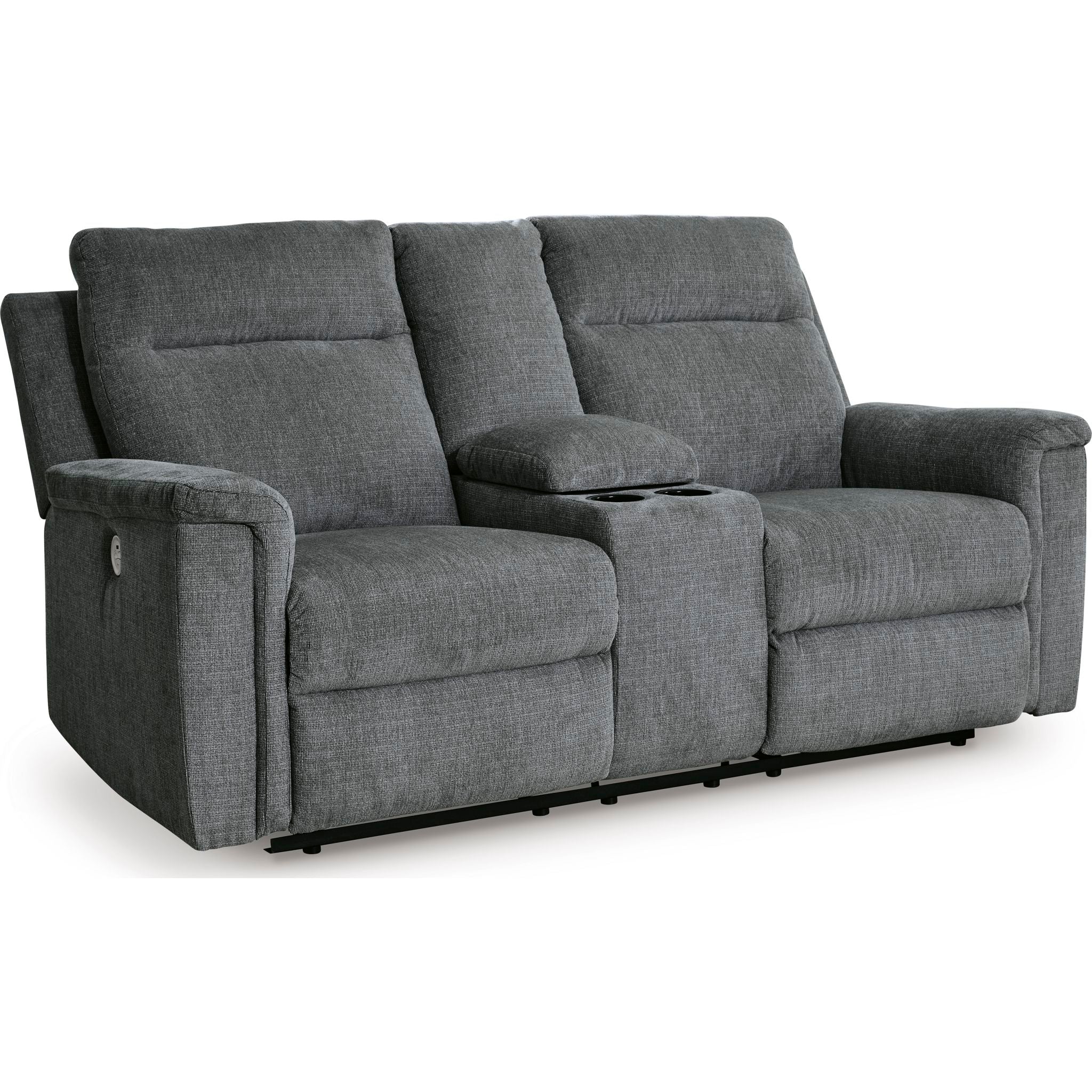 Barnsana Reclining Power Loveseat with Console - Image 7