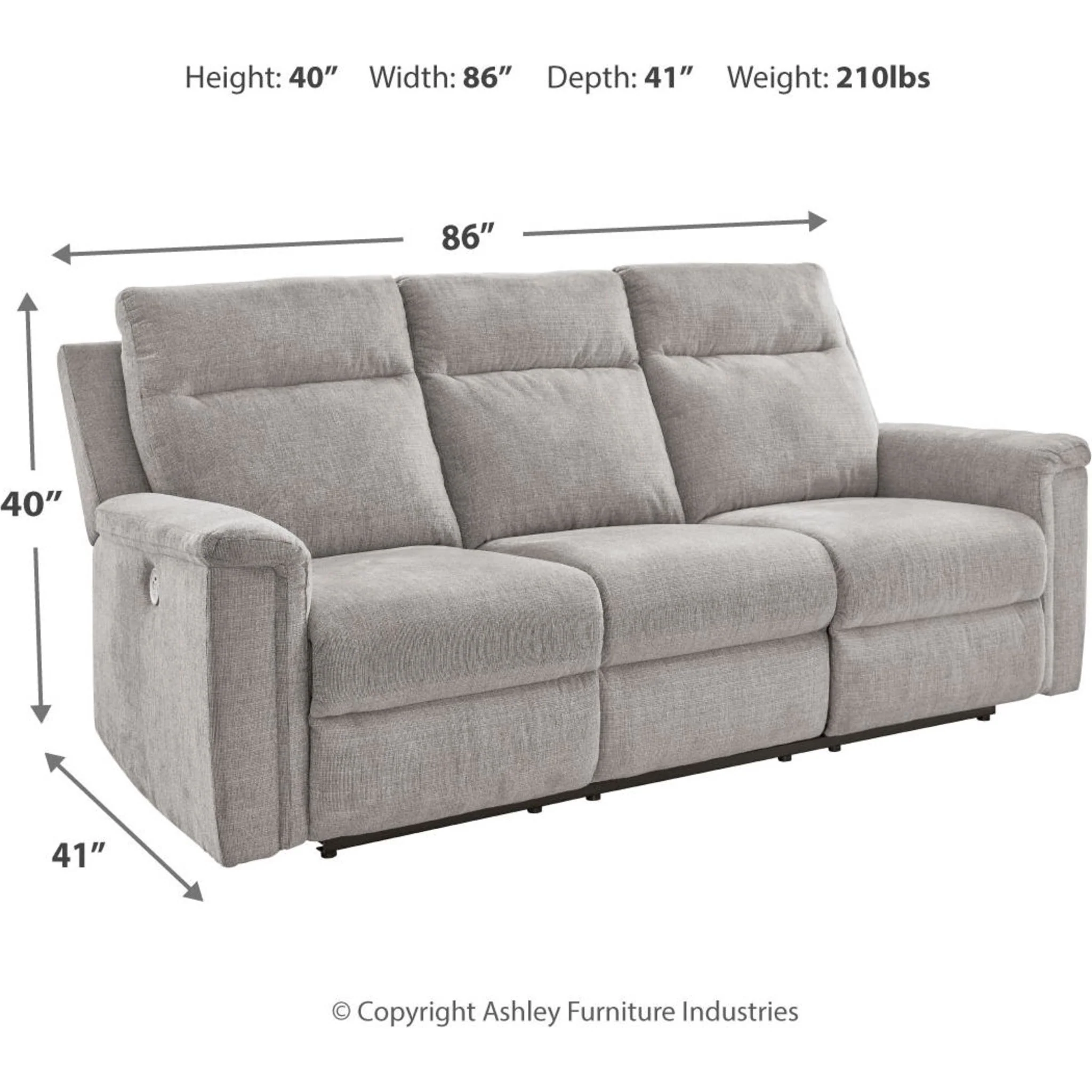 Barnsana Reclining Sofa with Power - Image 15