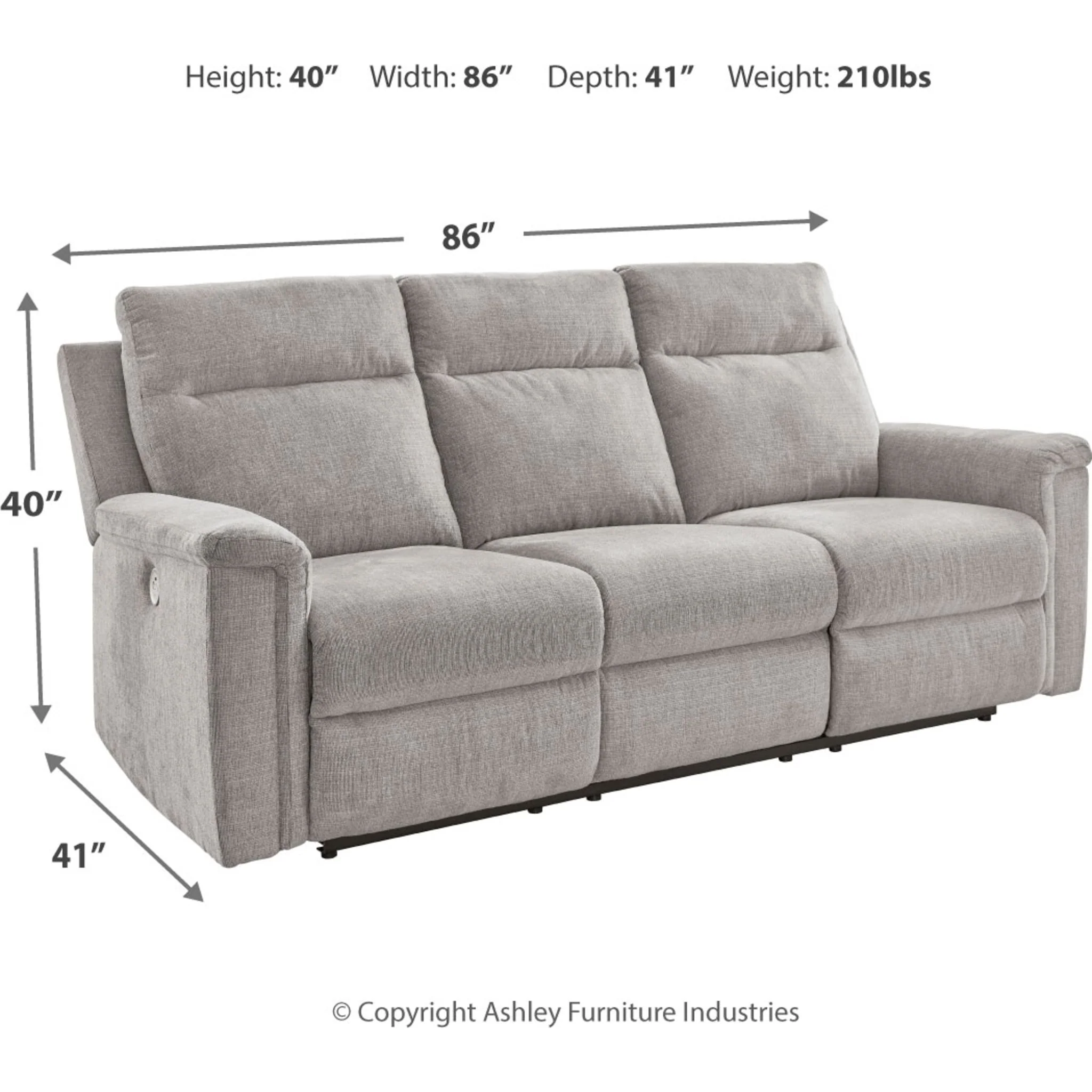 Barnsana Reclining Sofa with Power - Image 7