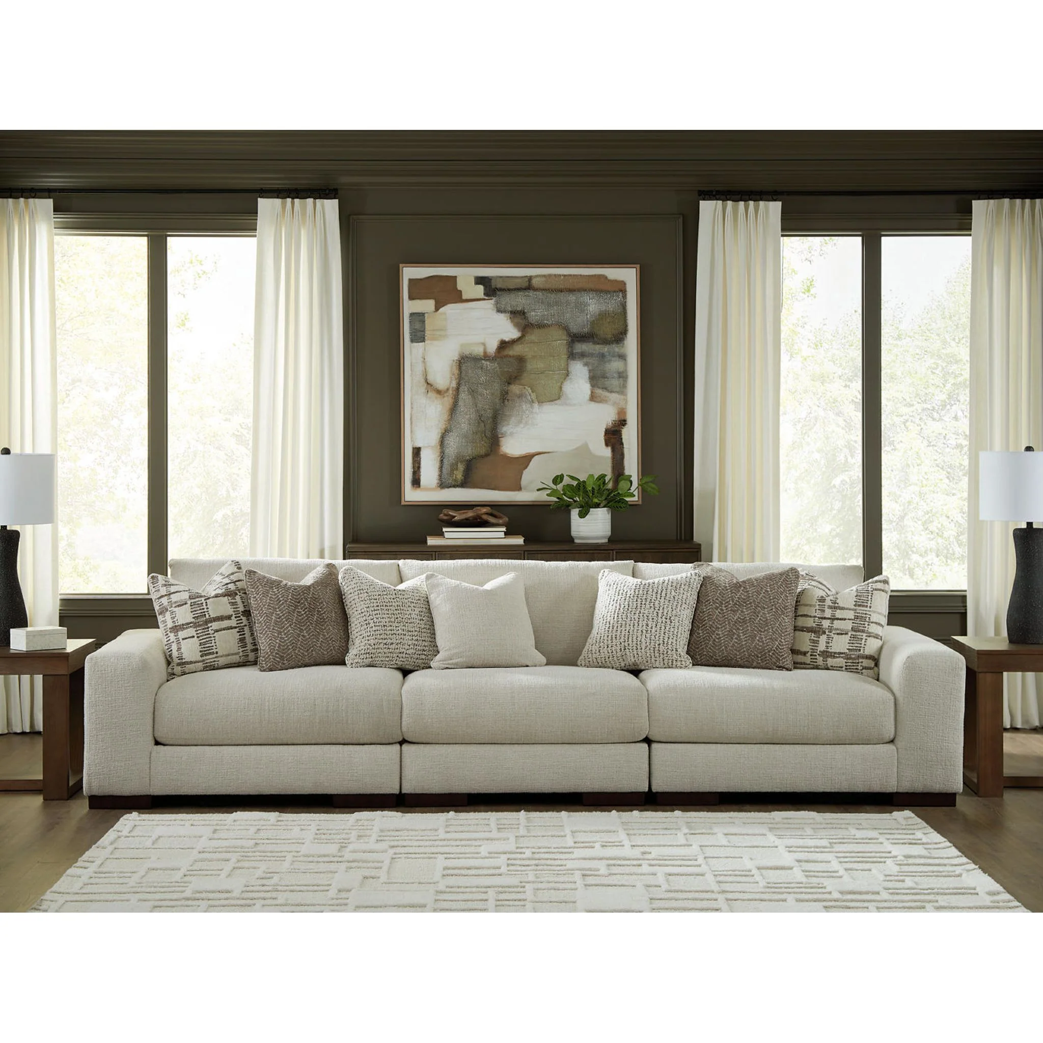 Barrelton-Exclusive 3 Piece Modular Sectional - Image 2
