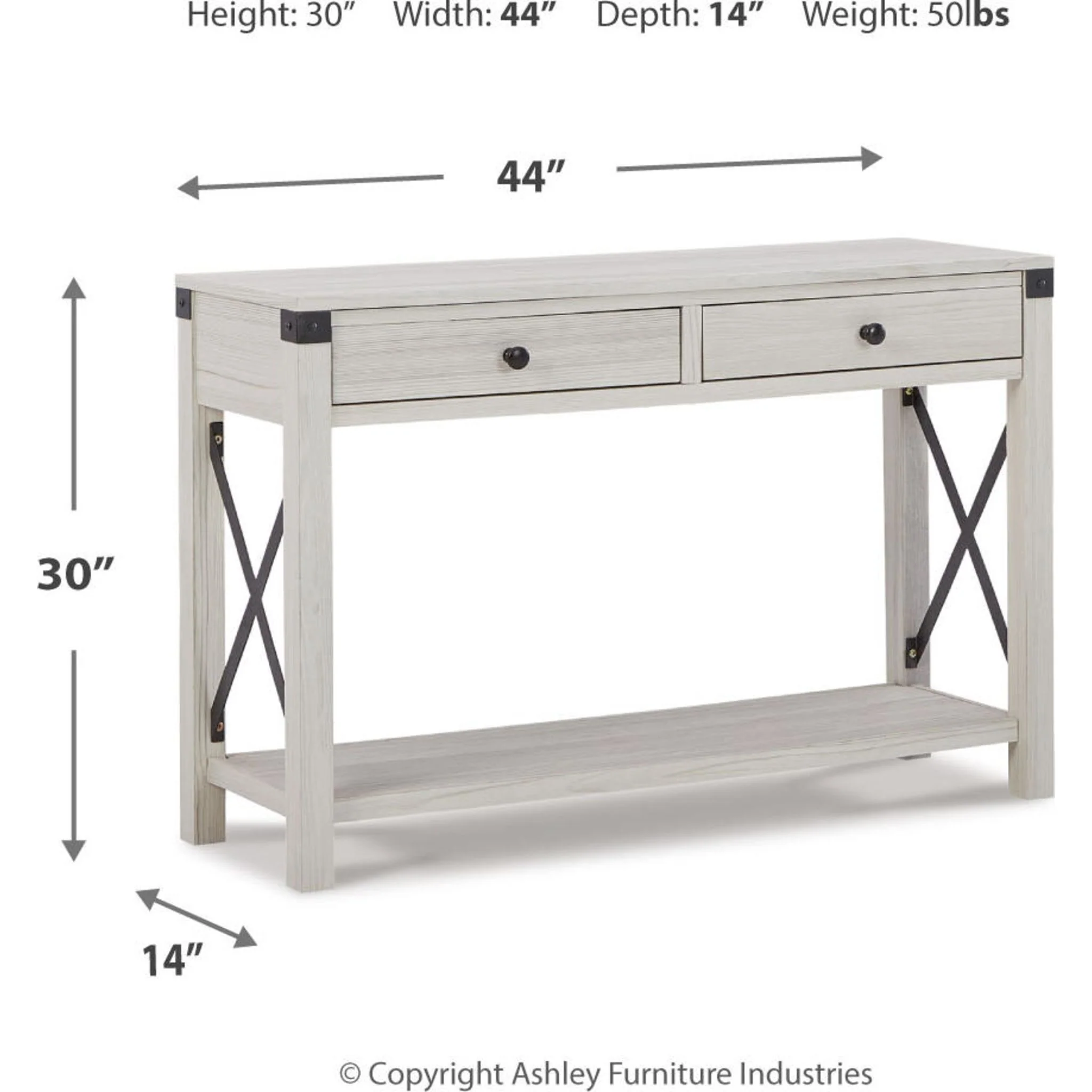 Bayflynn Console Sofa Table - Image 5