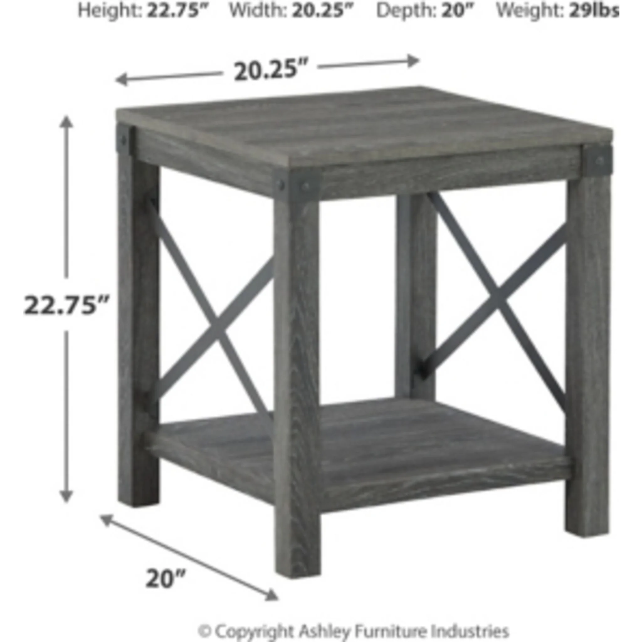 Freedan Square End Table - Image 13