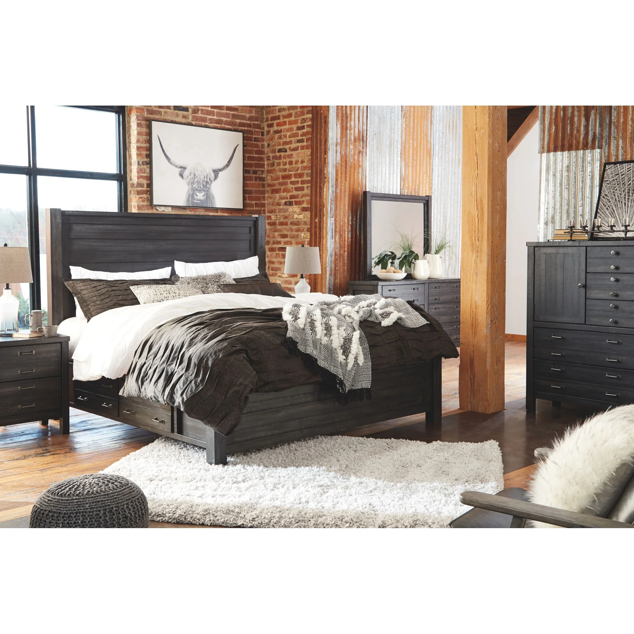 Baylow-EXCLUSIVE 8 Piece King Panel Bedroom Package - Image 6