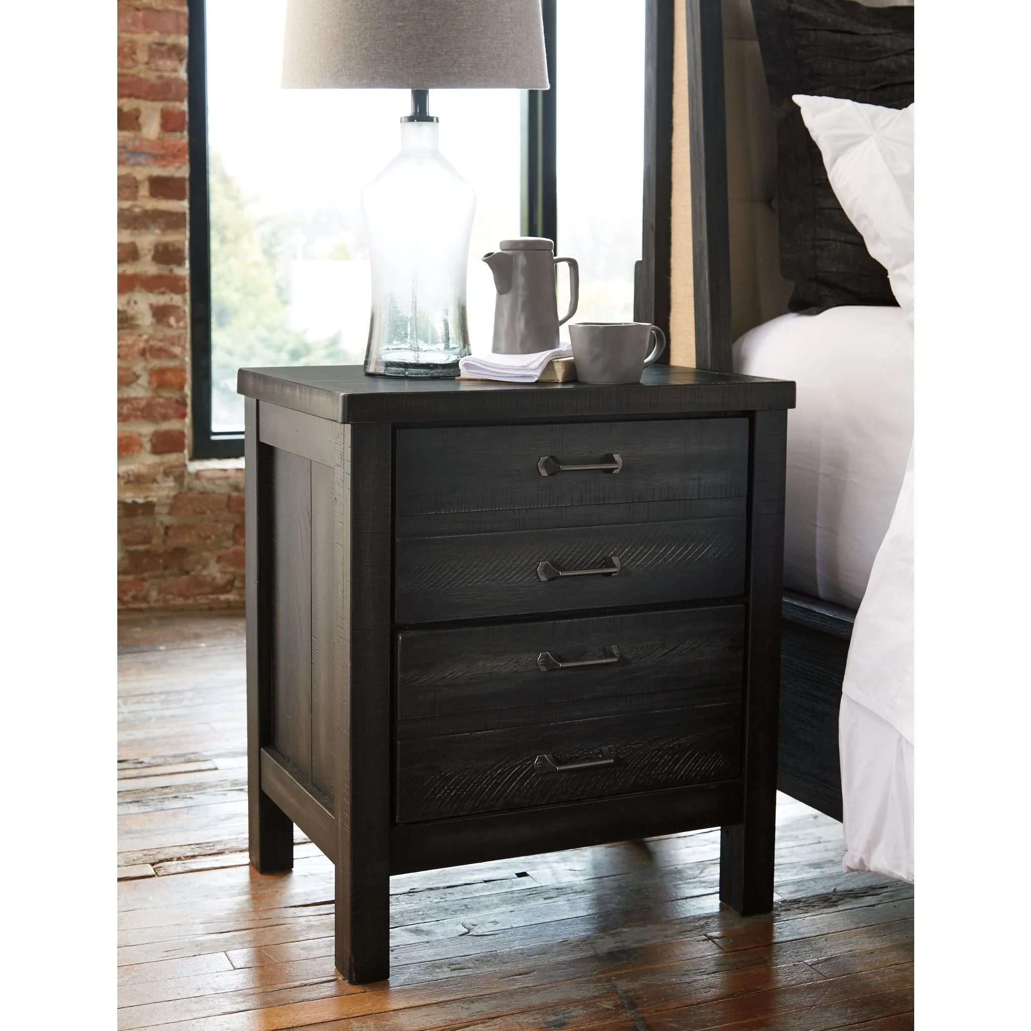 Baylow-EXCLUSIVE Two Drawer Nightstand - Image 2
