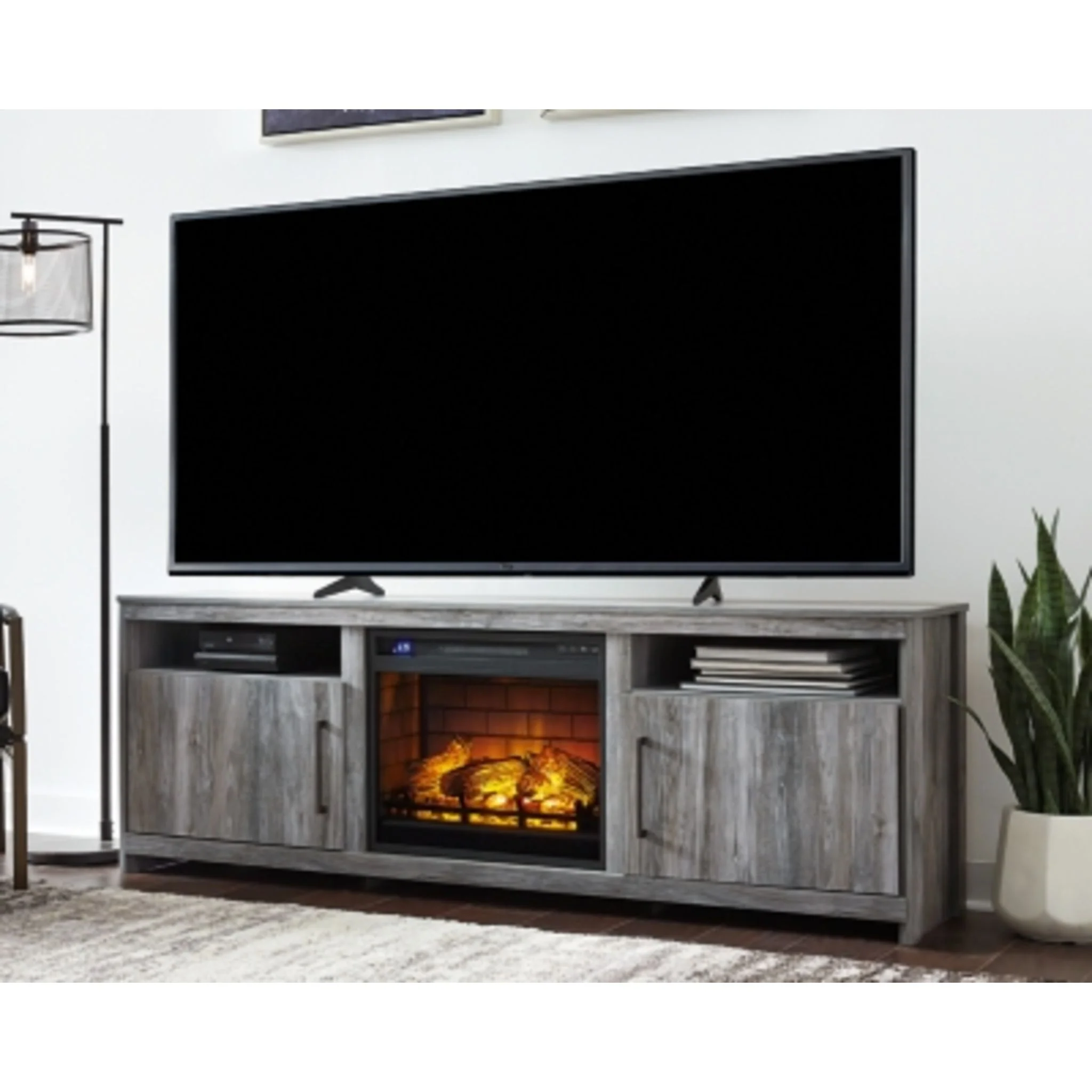 Baystorm TV Stand with Fireplace - Image 5