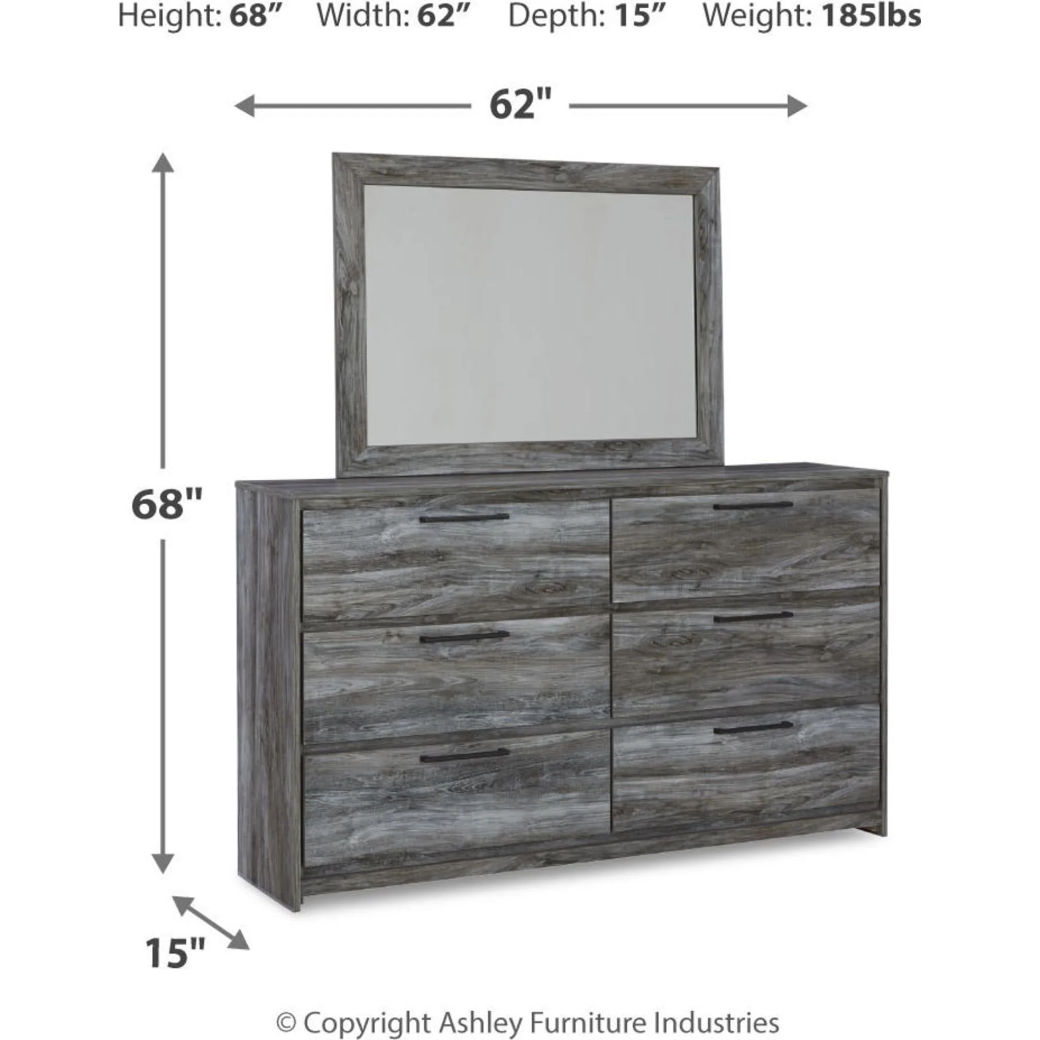 Baystorm Dresser and Mirror - Image 15