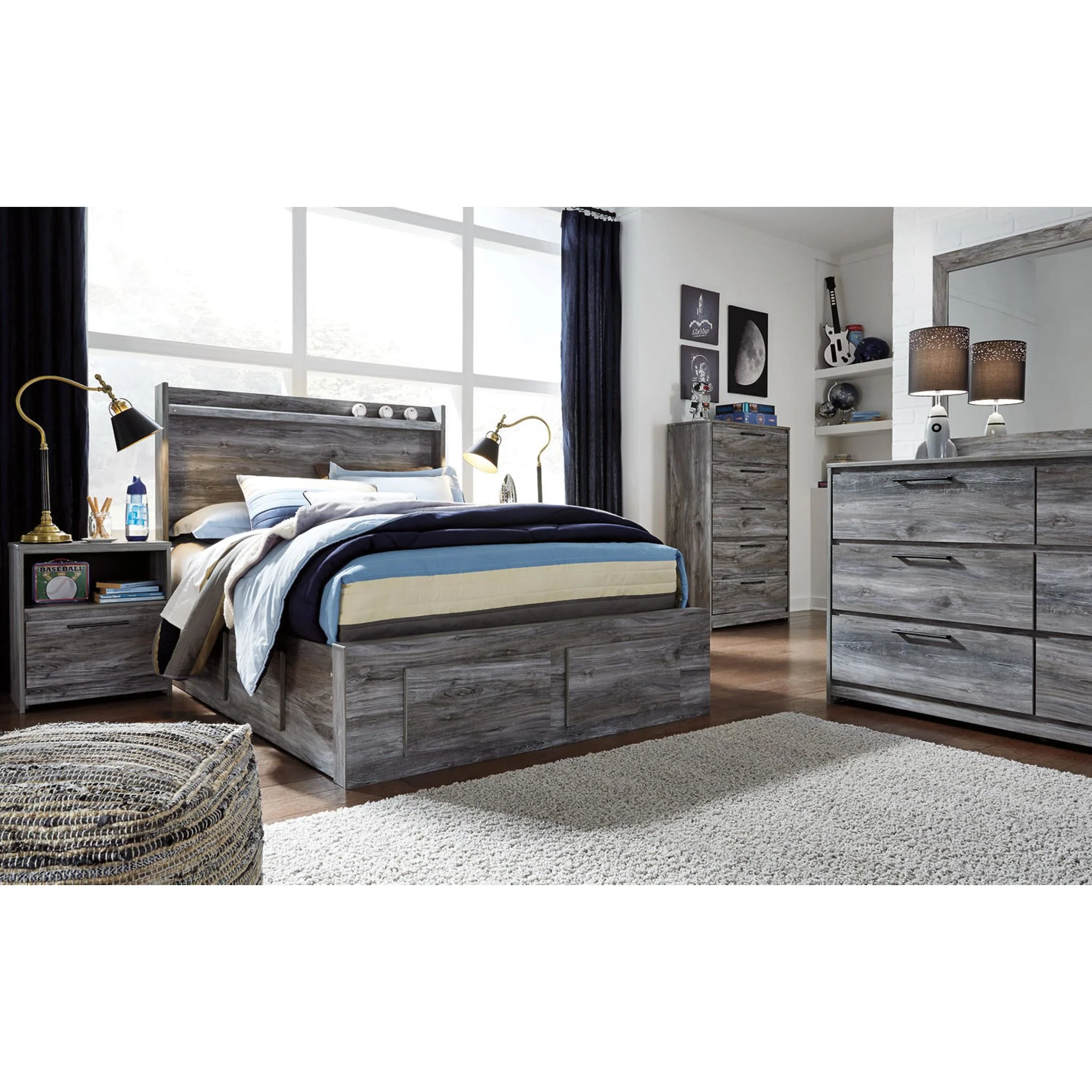 Baystorm Full Bed with 6 Drawer Storage - Image 14
