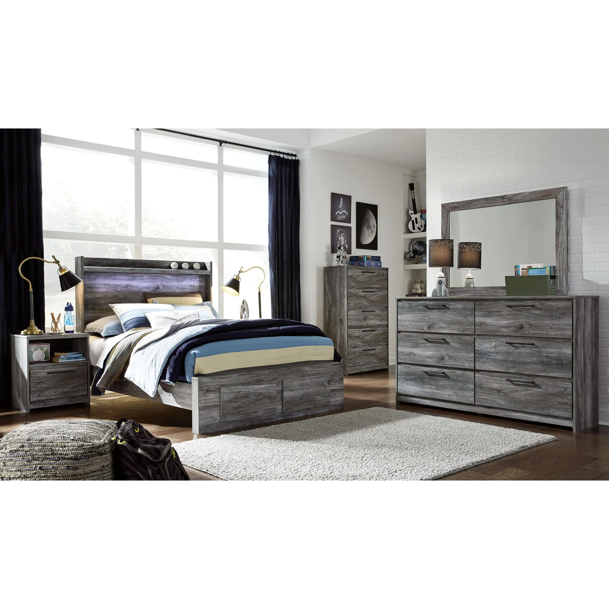 Baystorm Full Bed with Footboard Storage - Image 2