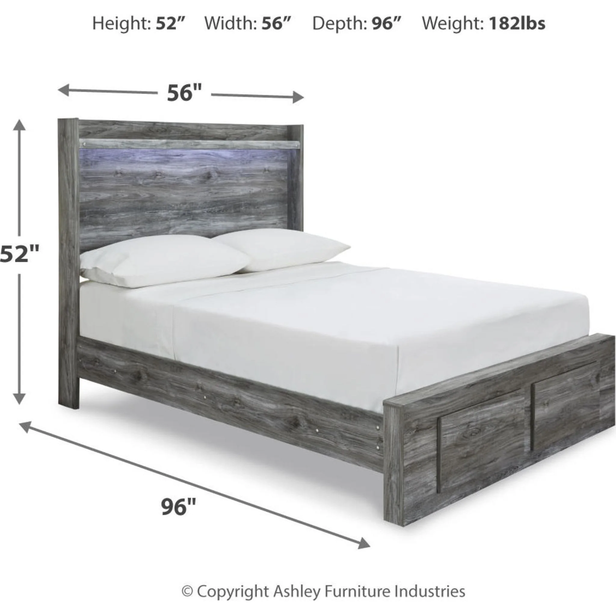 Baystorm Full Bed with Footboard Storage - Image 7