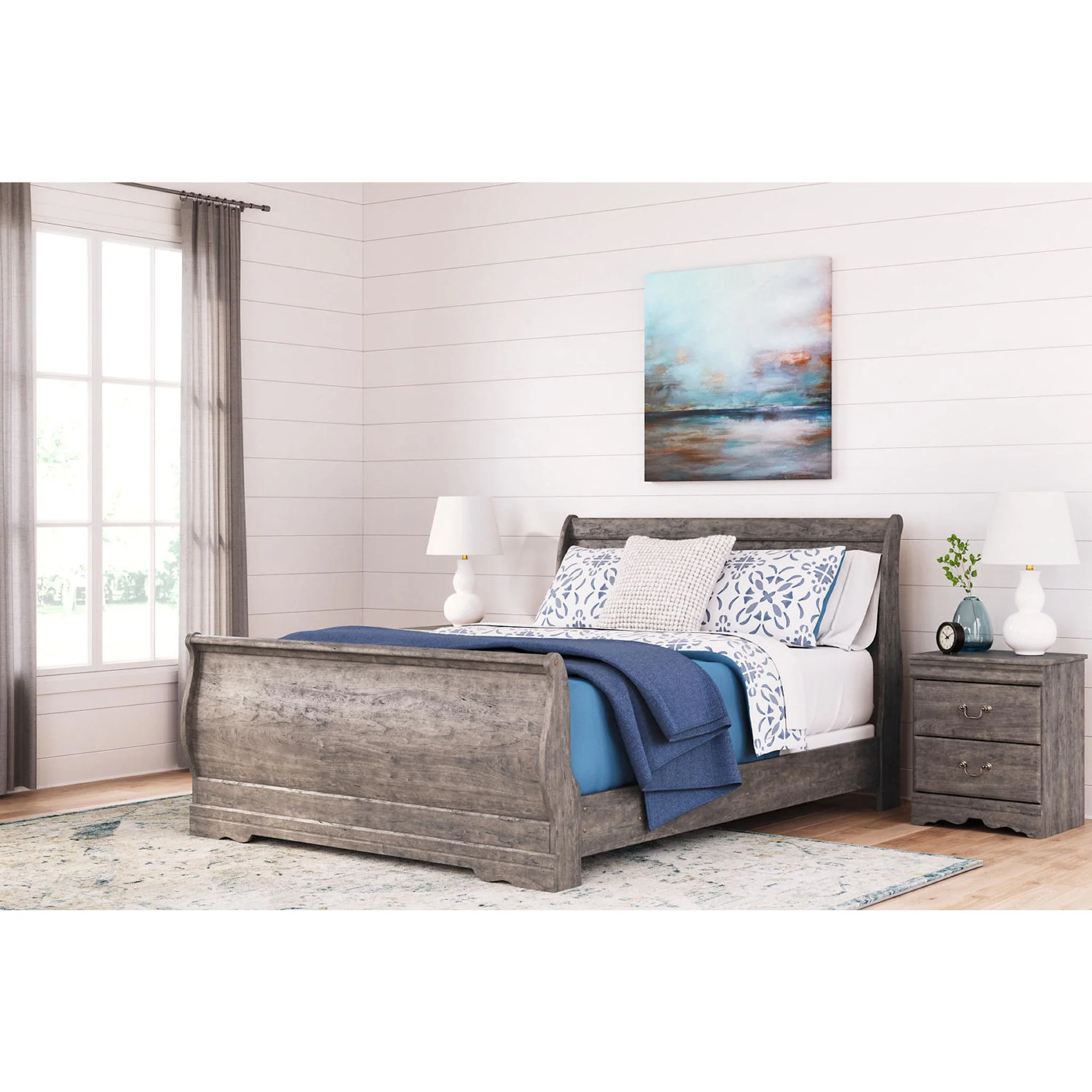 Bayzor 5 Piece Queen Sleigh Bedroom - Image 14