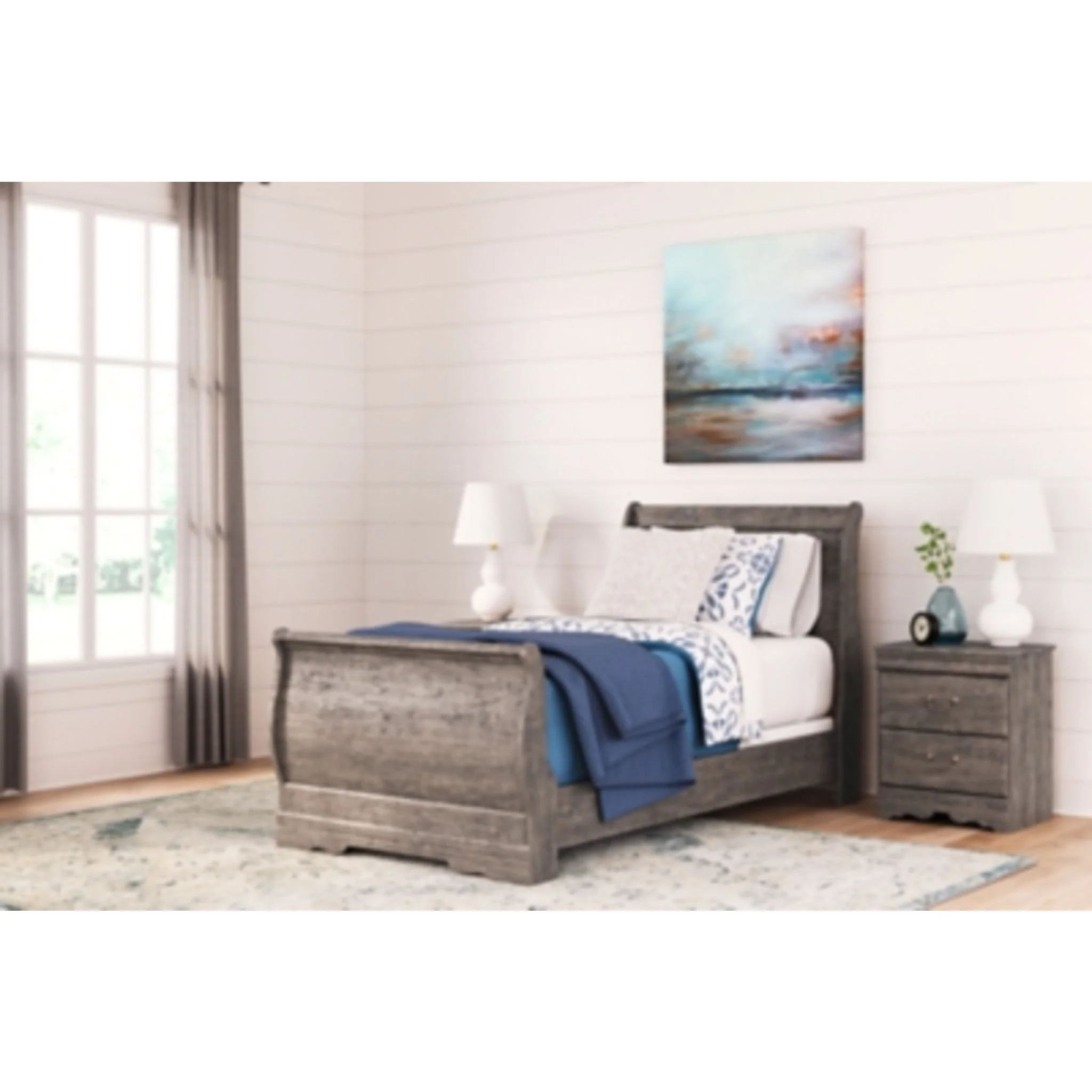 Bayzor Twin Sleigh Bed - Image 2