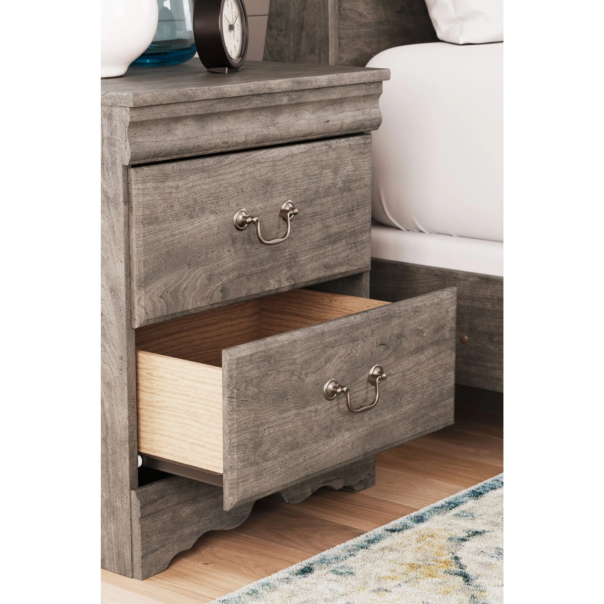 Bayzor Two Drawer Nightstand - Image 17