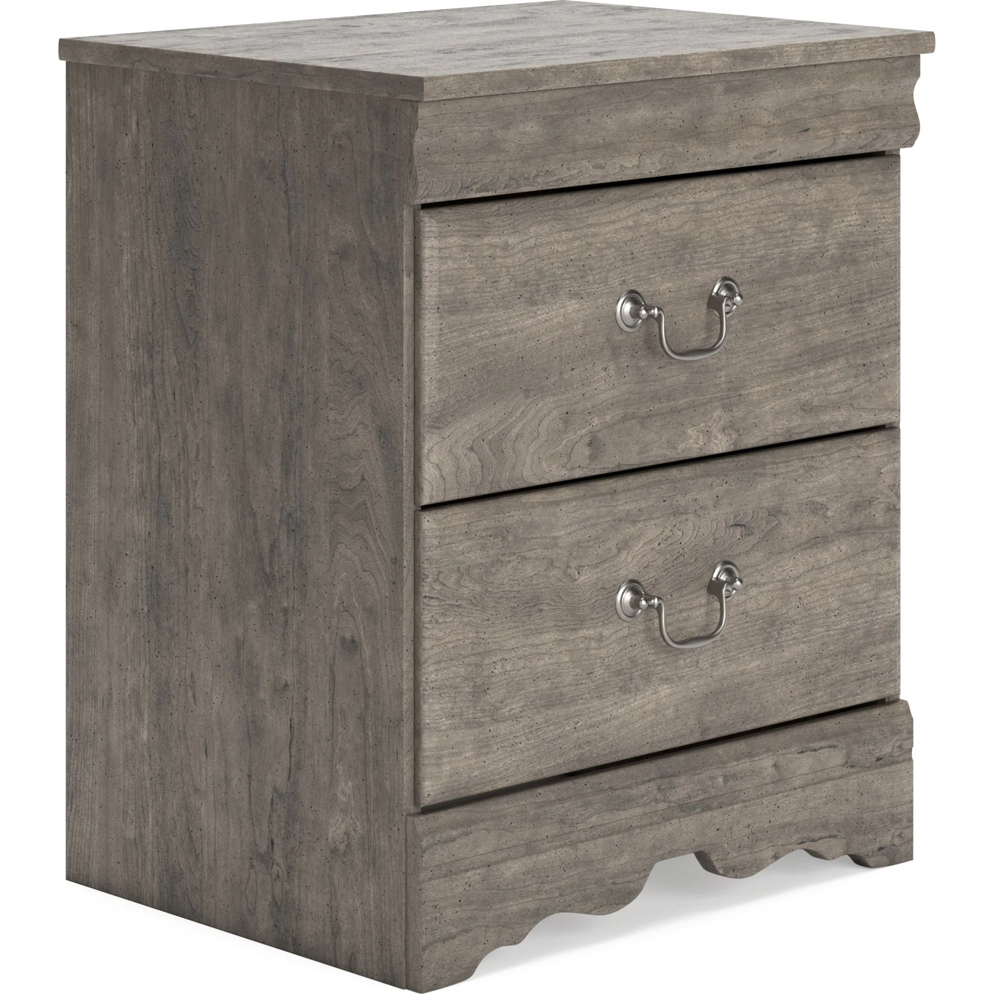 Bayzor Two Drawer Nightstand - Image 2