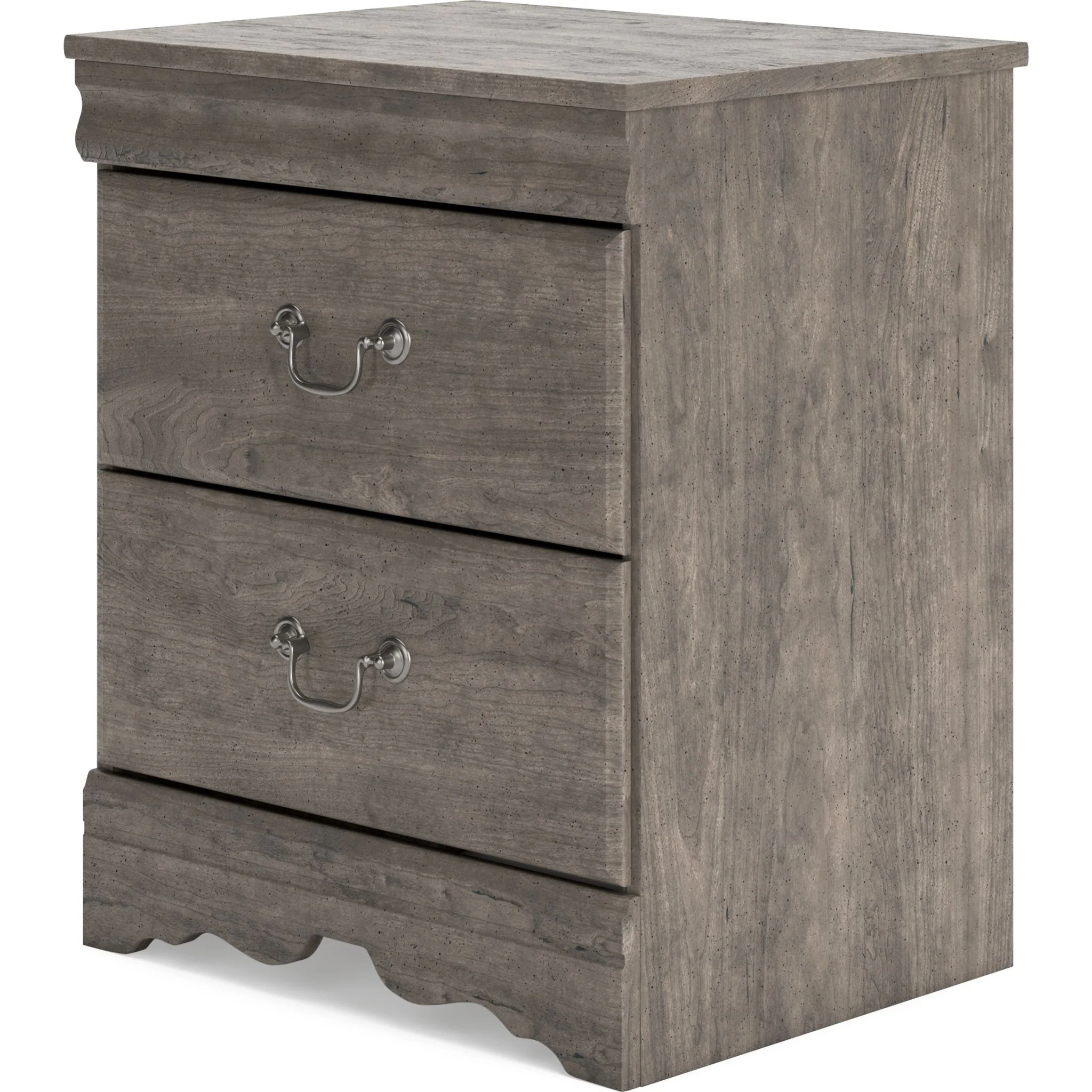 Bayzor Two Drawer Nightstand - Image 3