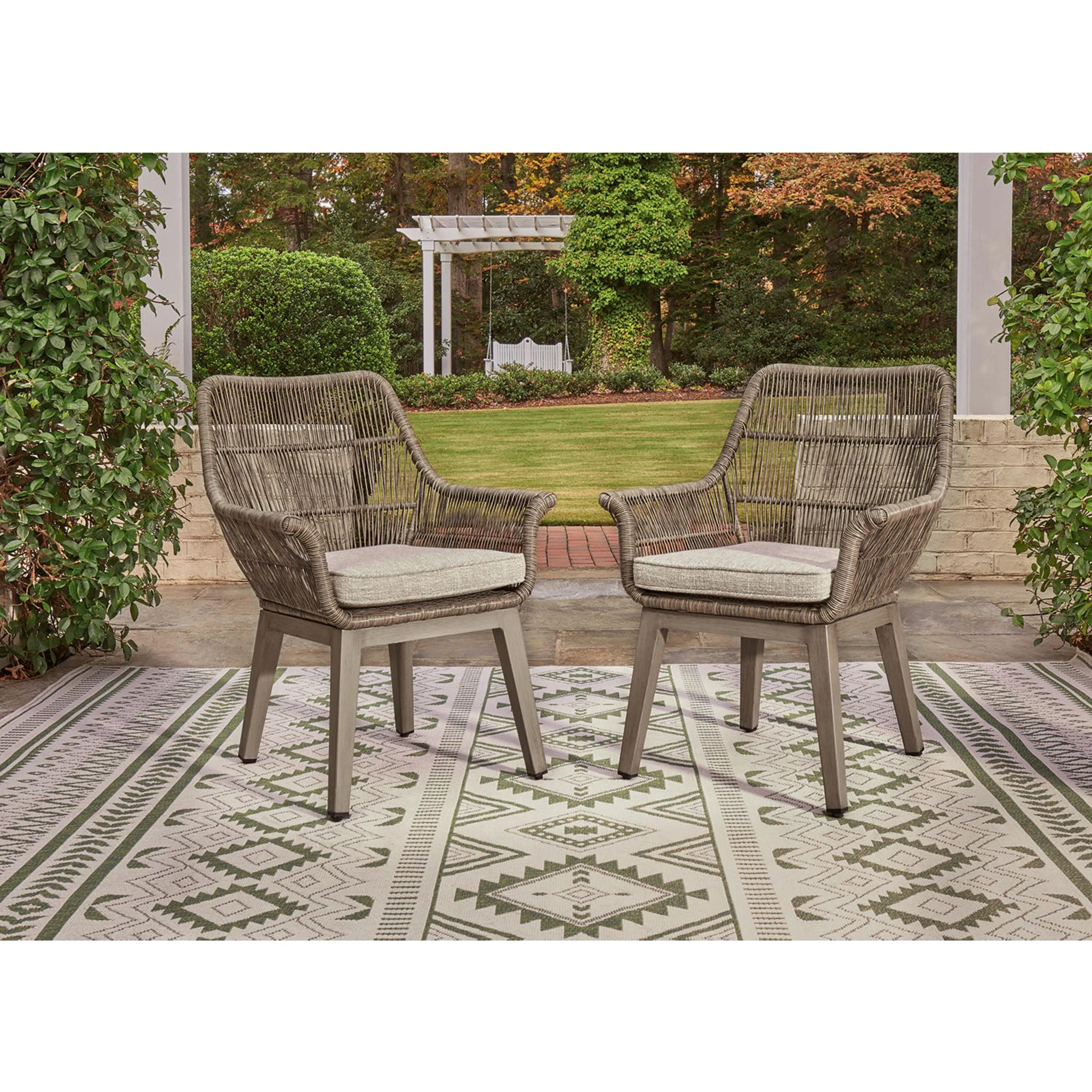 Beach Front Outdoor Arm Chair with Cushion (set of 2) - Image 11