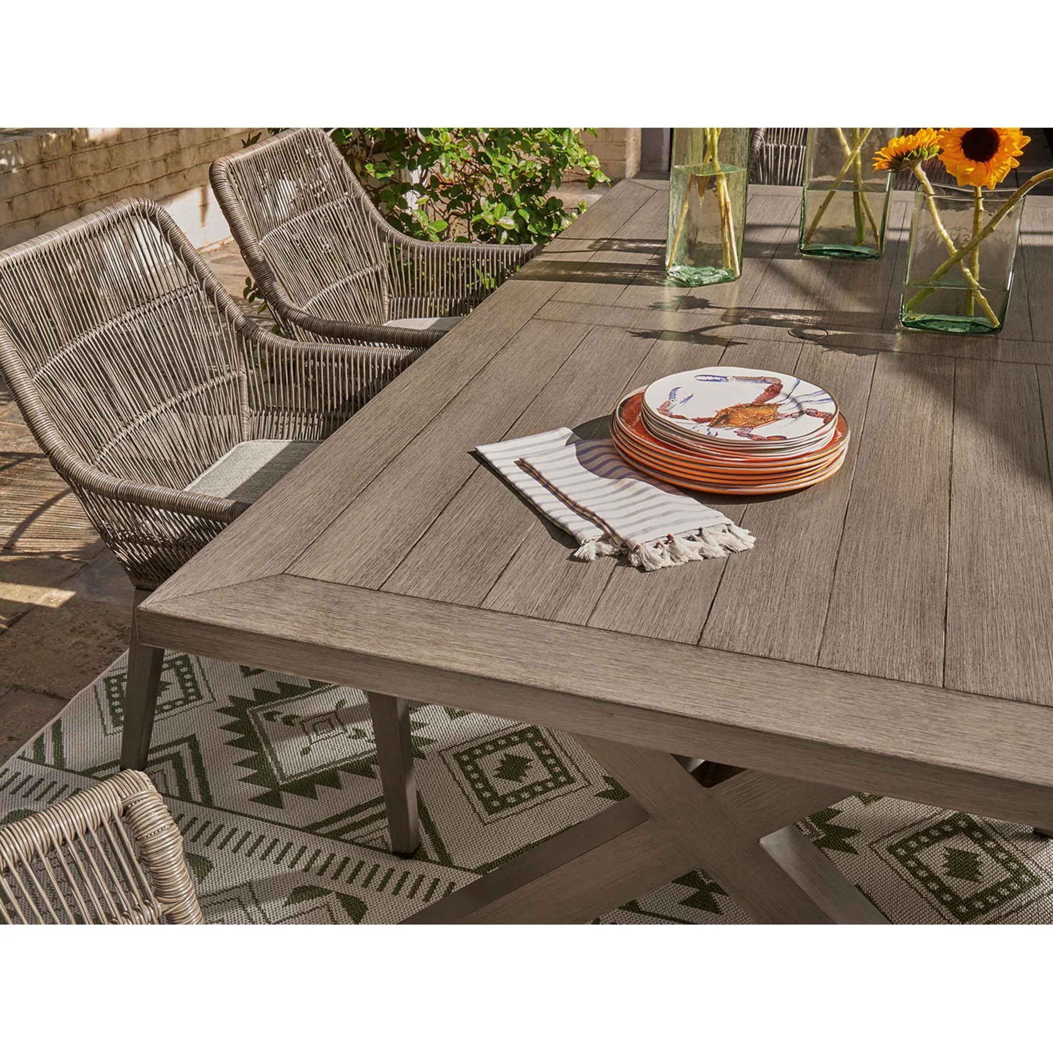 Beach Front Outdoor Rectangle Dining Table - Image 12