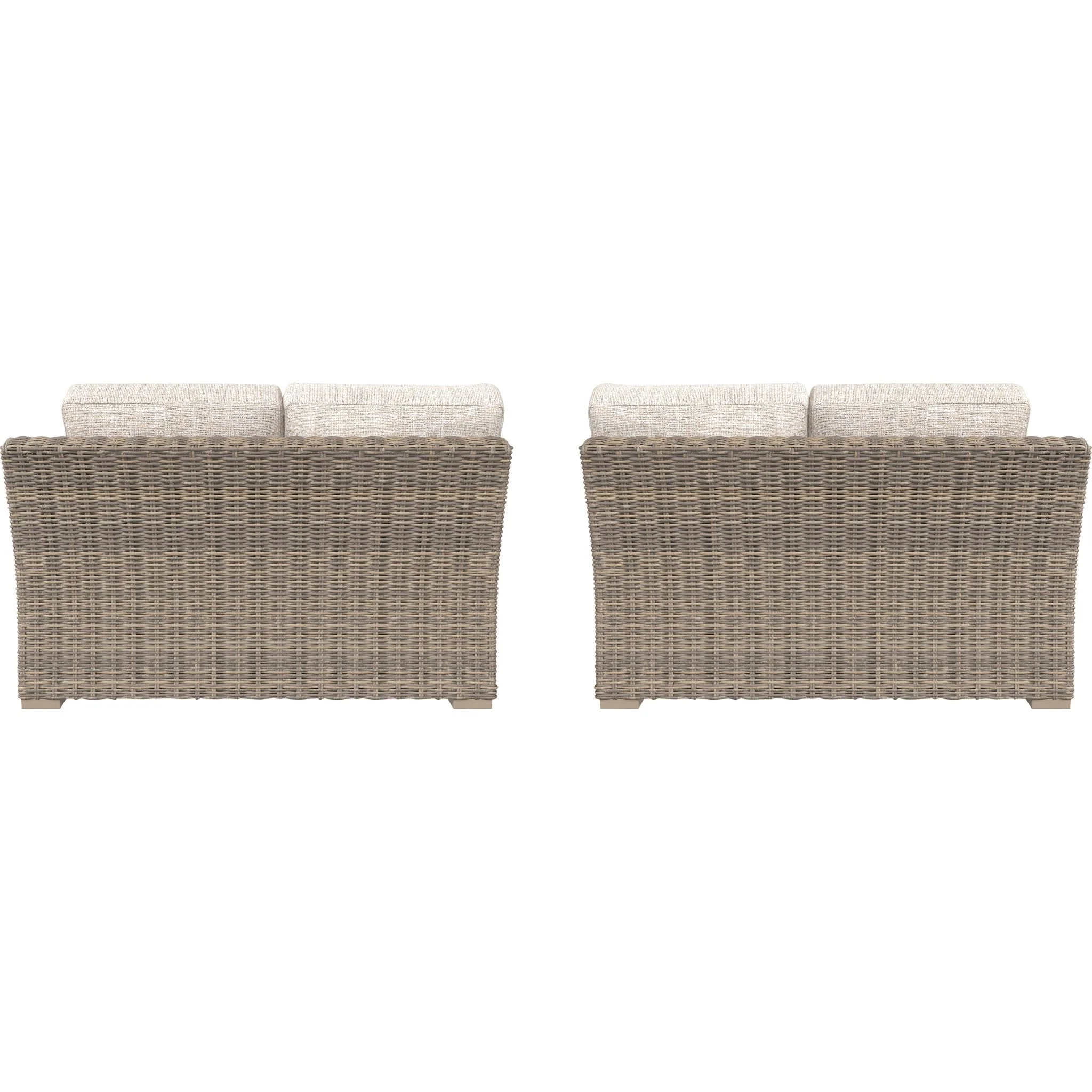 Beachcroft Outdoor Modular Left and Right Arm Loveseat with Cushion - Image 3