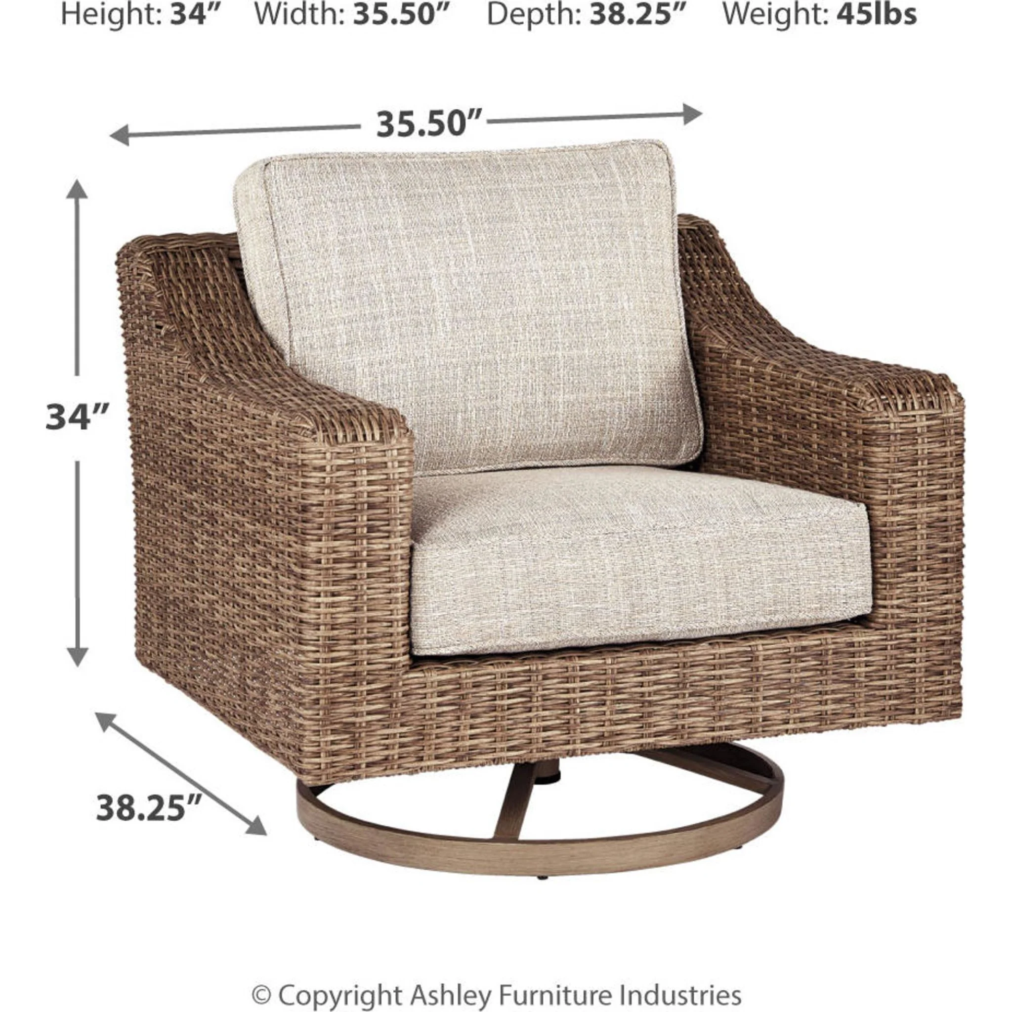 Beachcroft 3 Piece Outdoor Modular Sectional - Image 14