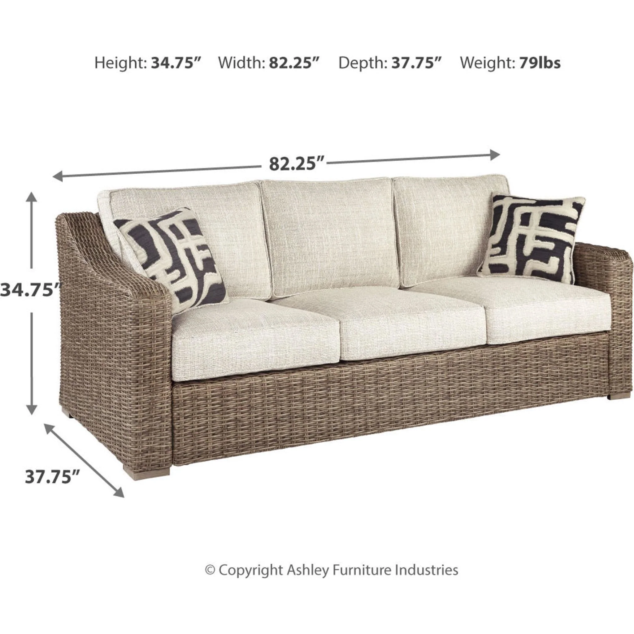 Beachcroft 3 Piece Outdoor Modular Sectional - Image 18