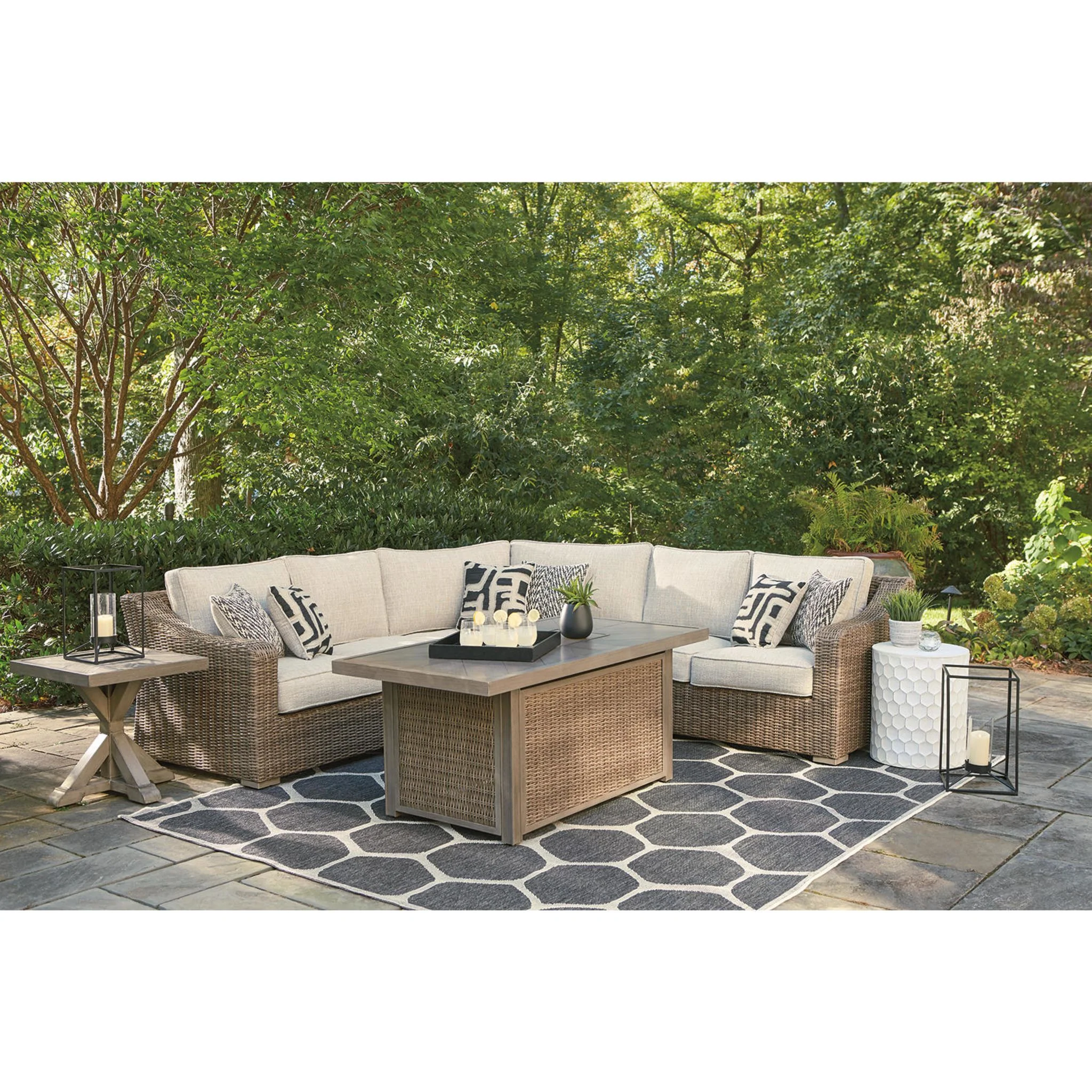 Beachcroft 3 Piece Outdoor Modular Sectional - Image 20