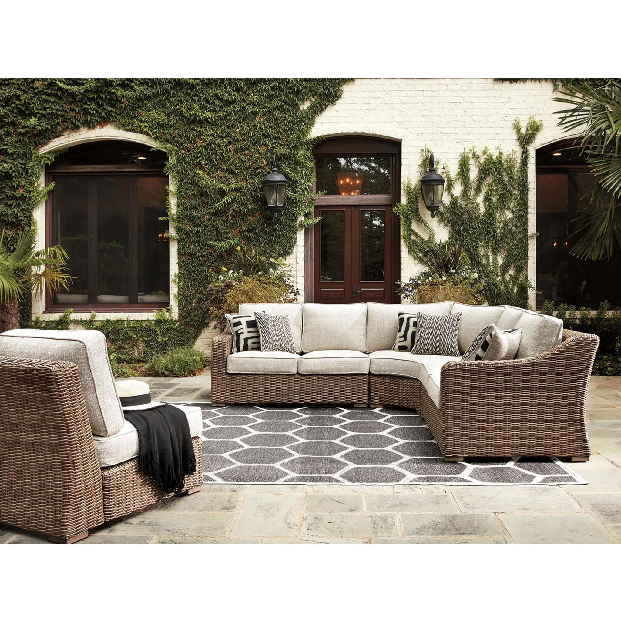 Beachcroft 3 Piece Outdoor Modular Sectional - Image 21